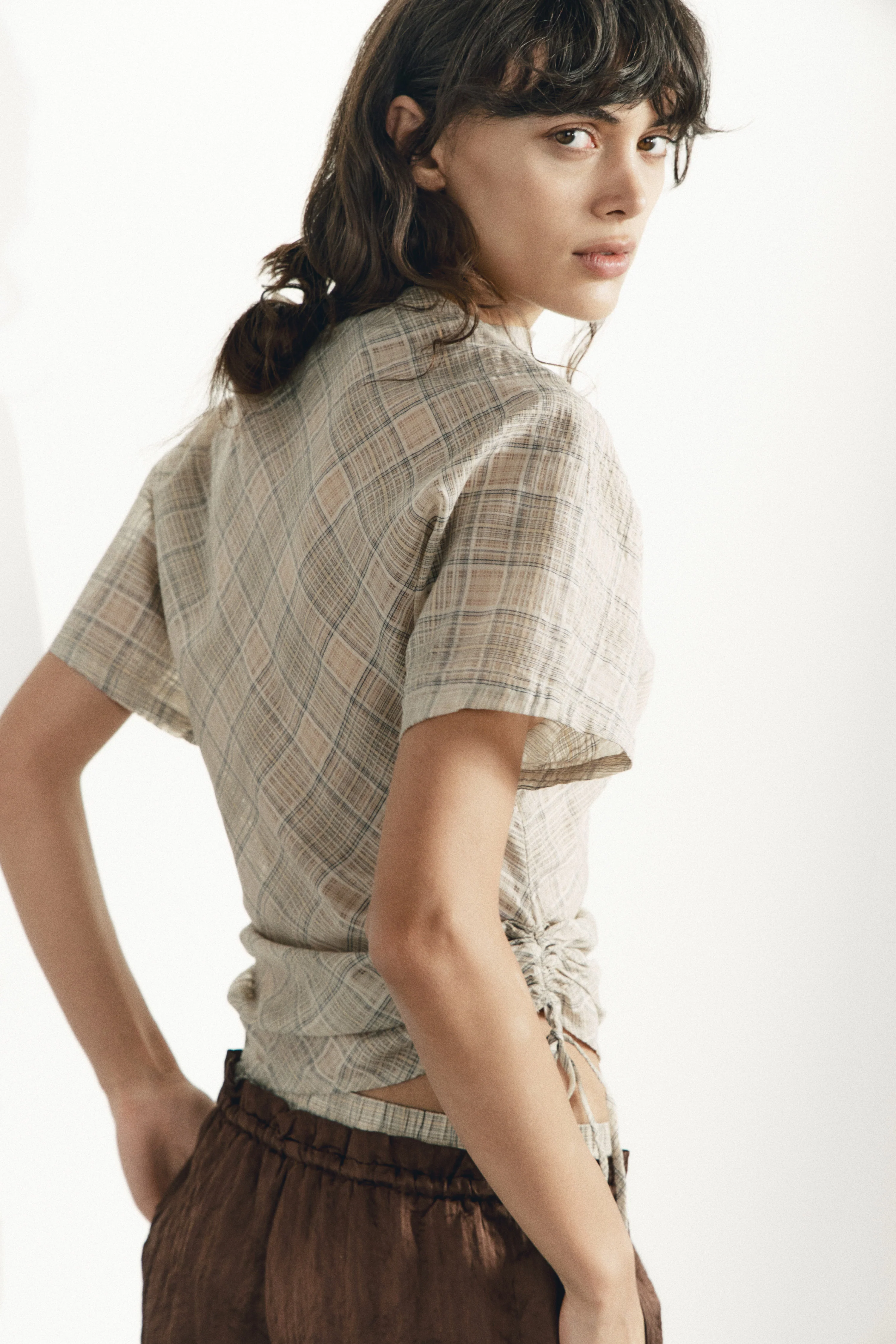 DRAPED COTTON TOP - Image 5