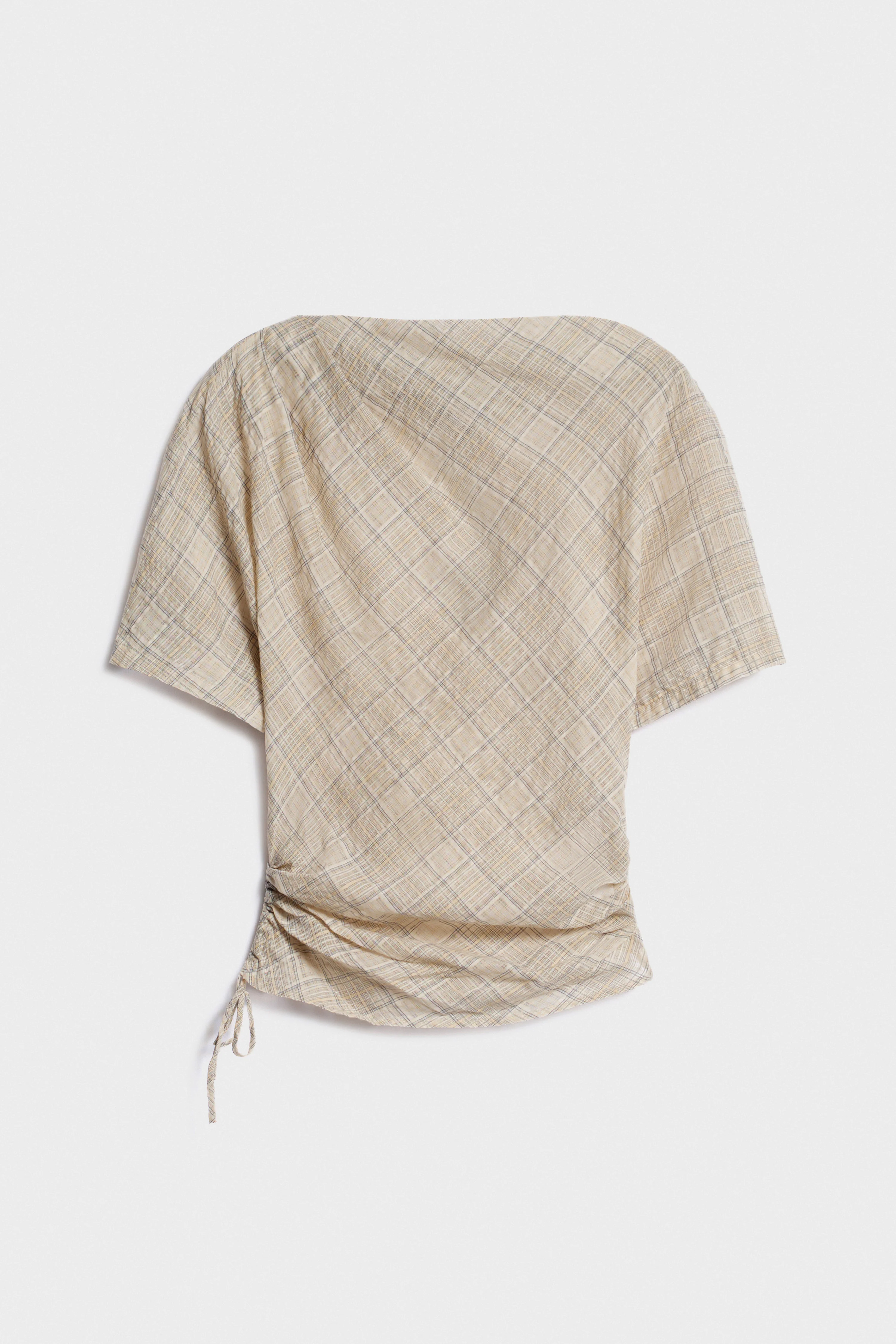 DRAPED COTTON TOP - Image 6