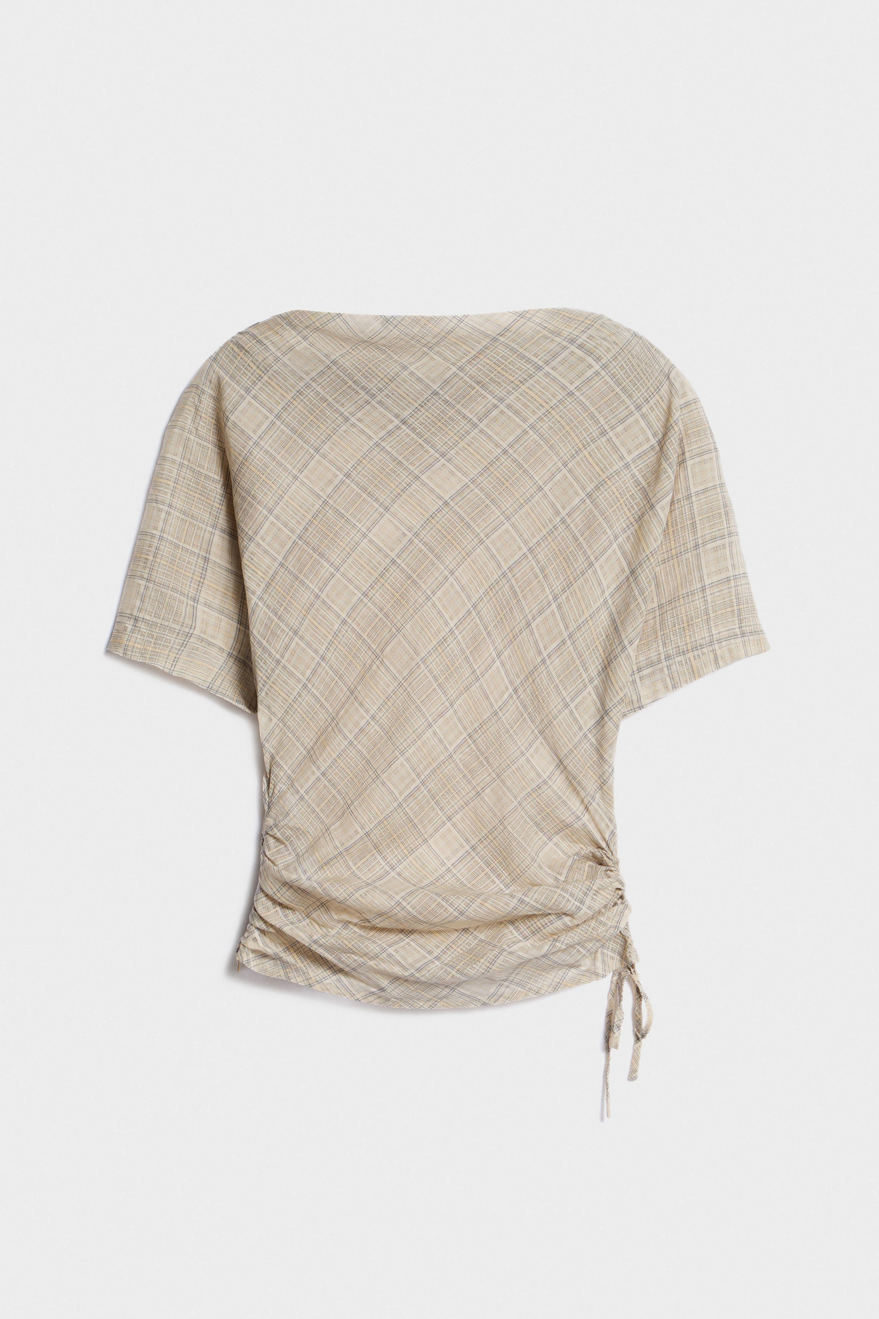 DRAPED COTTON TOP - Image 7