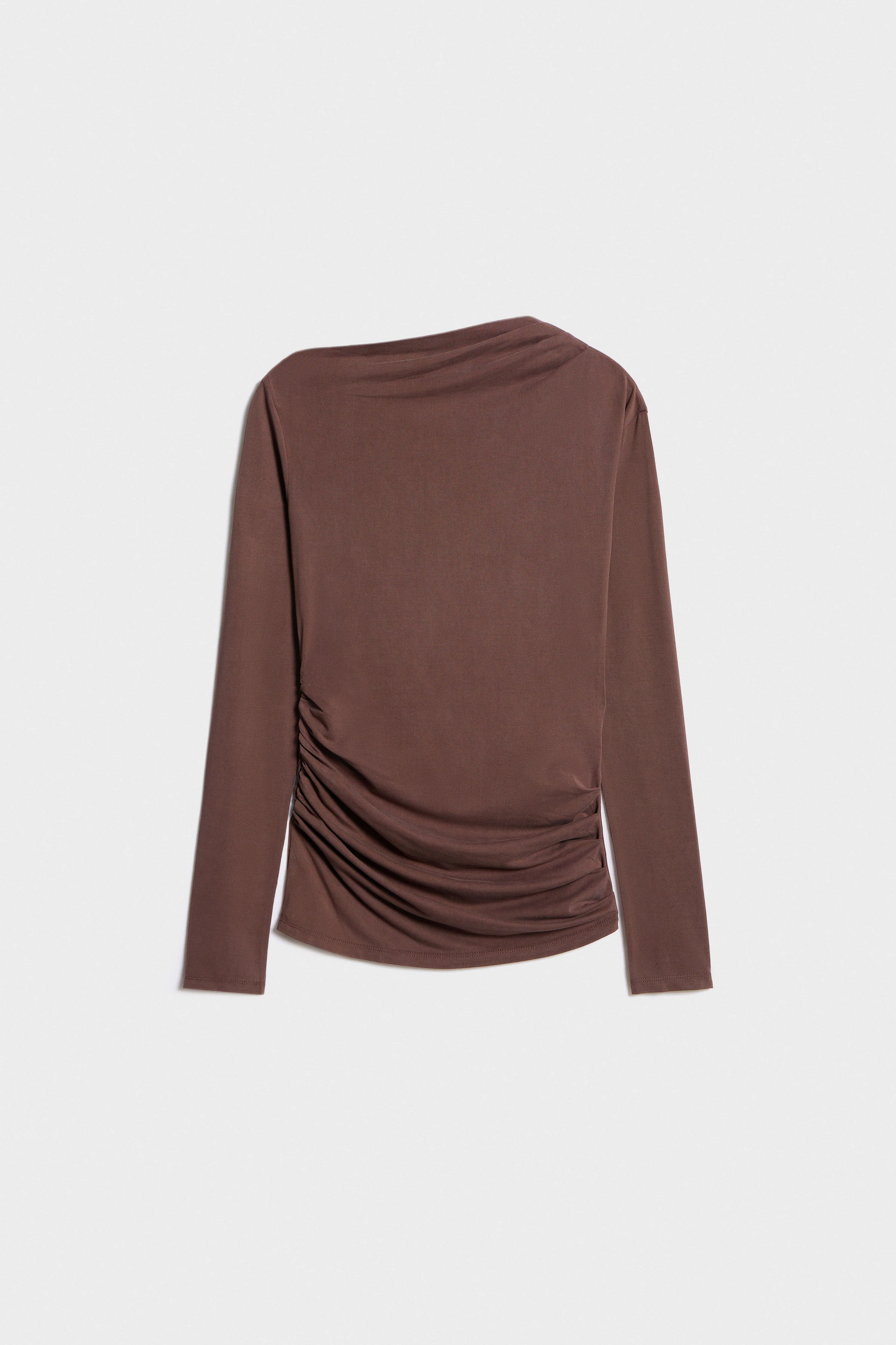 DRAPED LONG-SLEEVED T-SHIRT - Image 5