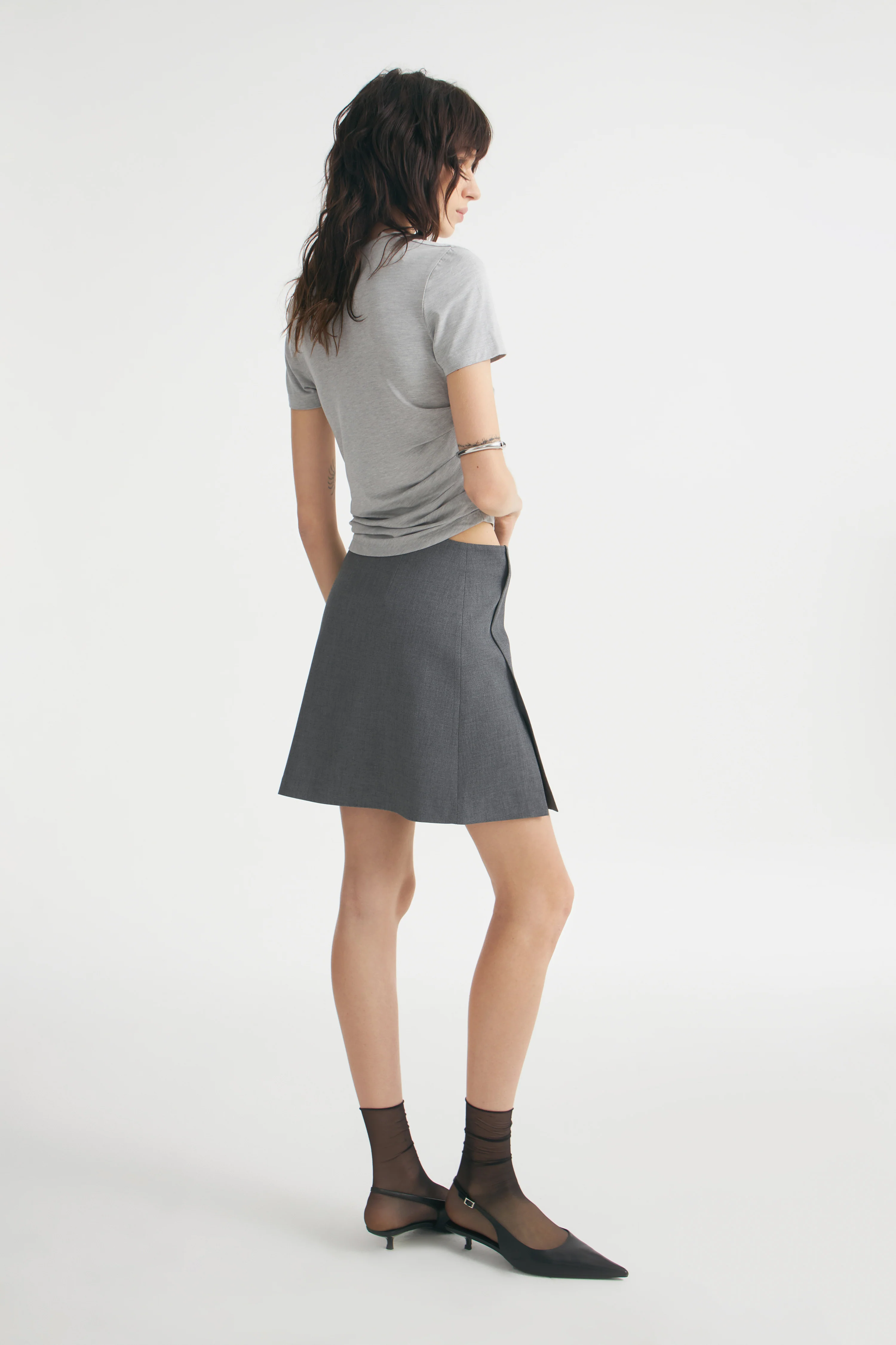DRAPED VISCOSE T-SHIRT - Image 4