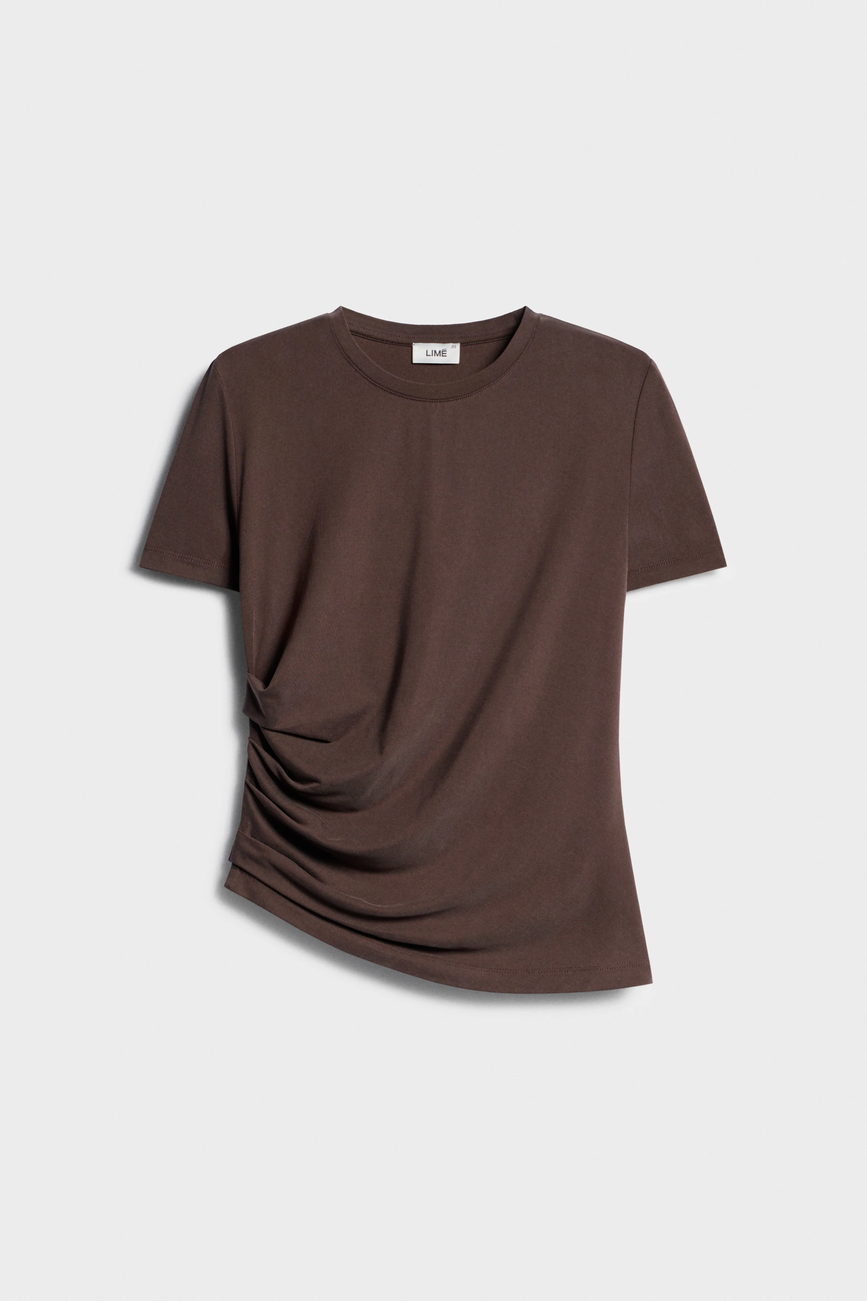 DRAPED VISCOSE T-SHIRT - Image 4