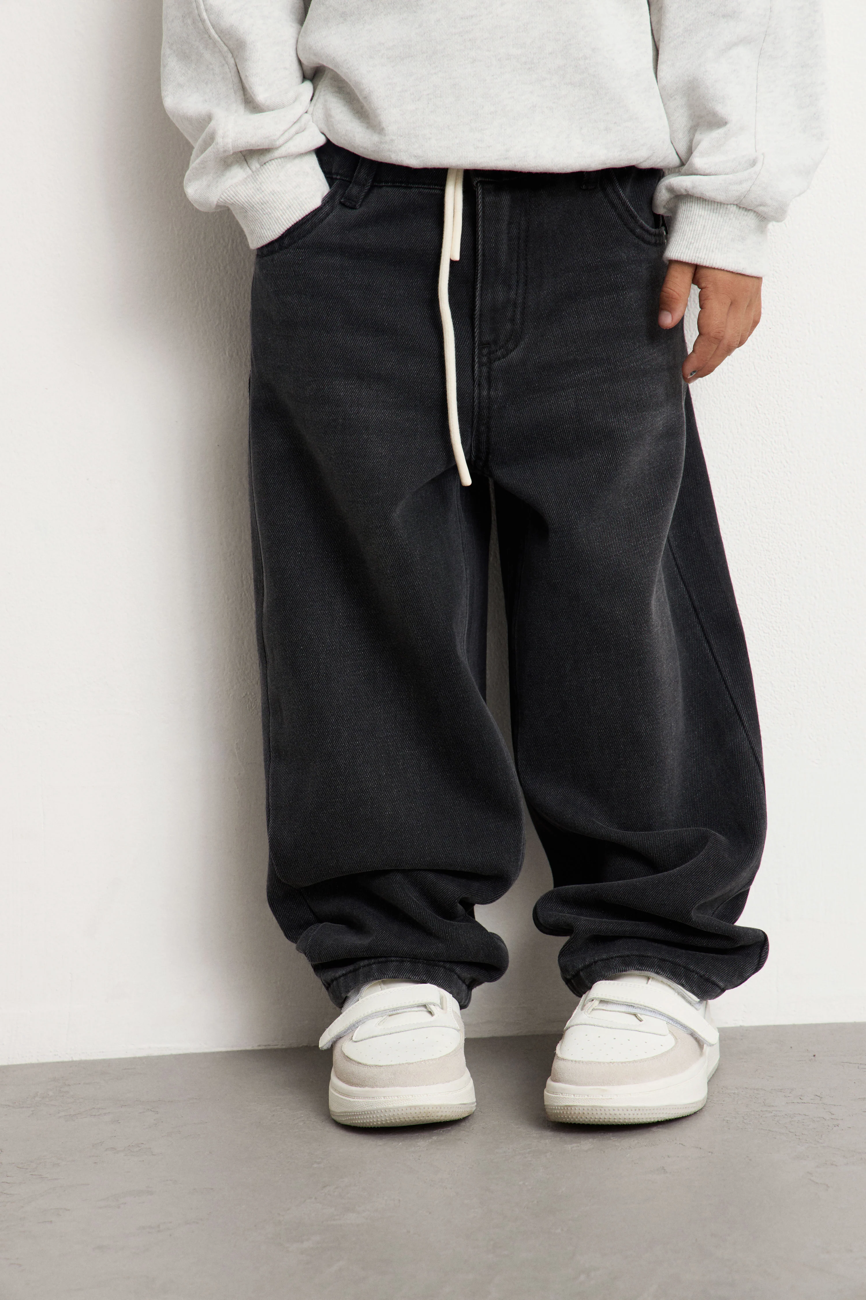 DRAWSTRING BAGGY JEANS - Image 3