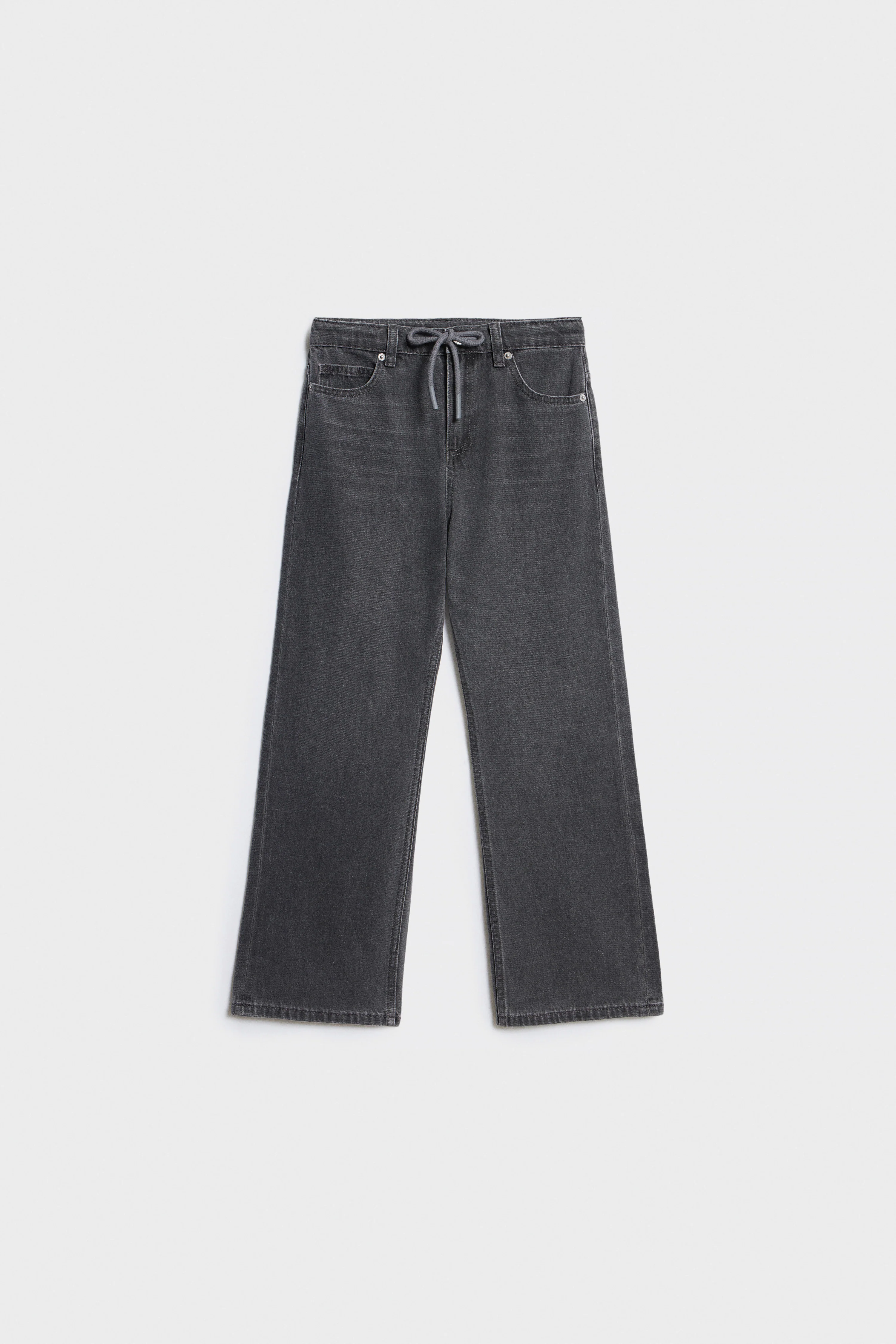 WIDE-LEG DRAWSTRING JEANS - Image 4