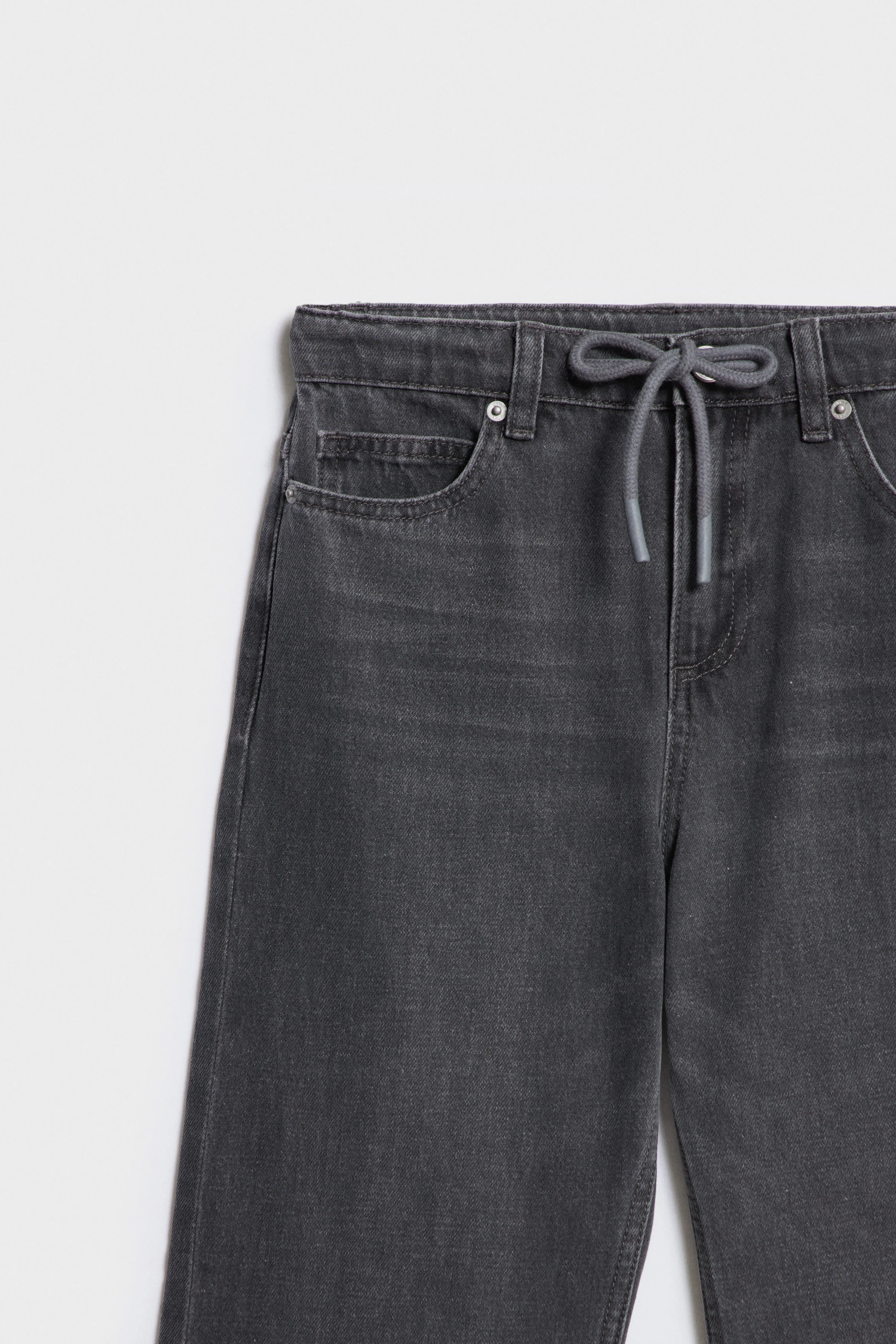 WIDE-LEG DRAWSTRING JEANS - Image 6
