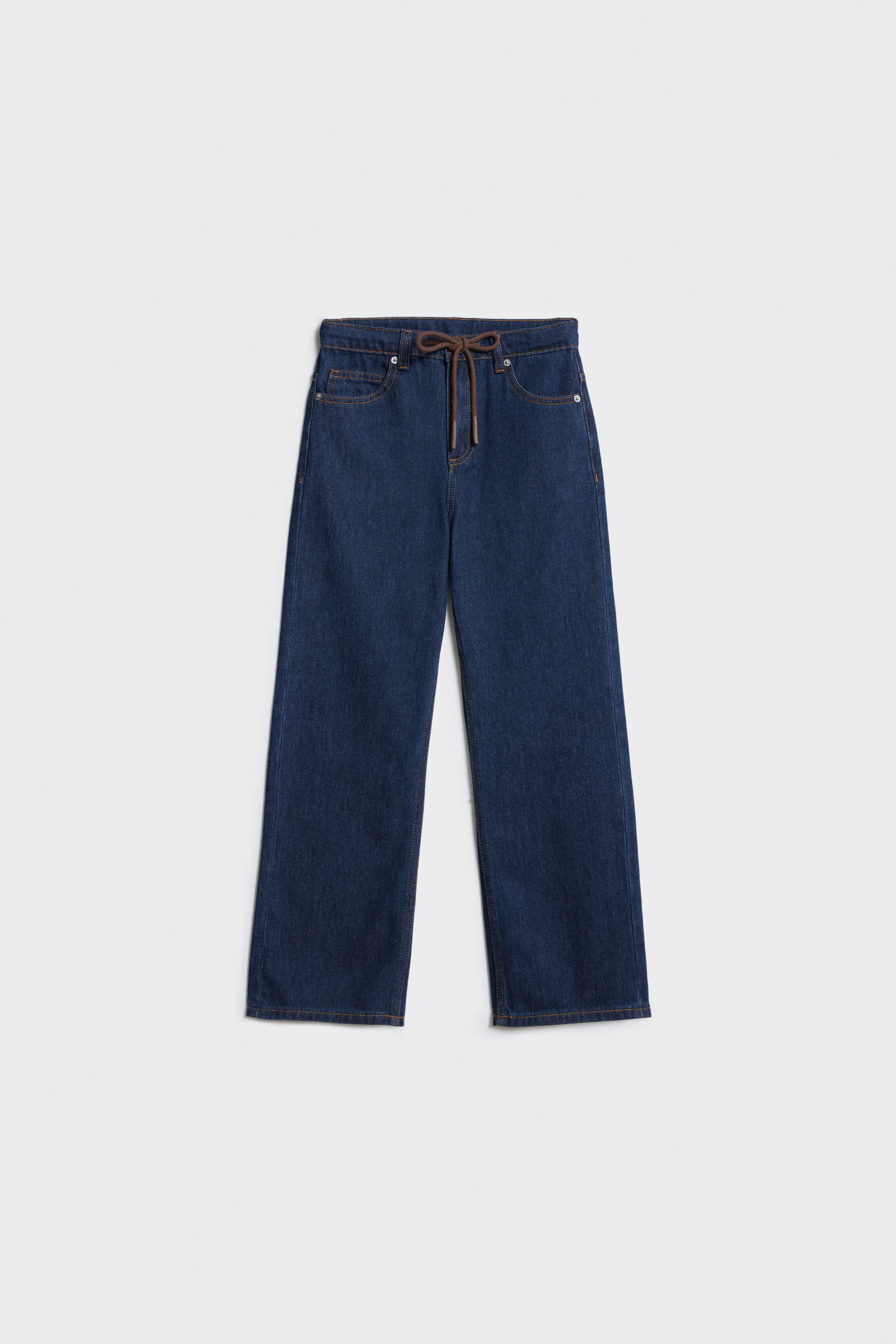 WIDE-LEG DRAWSTRING JEANS - Image 5