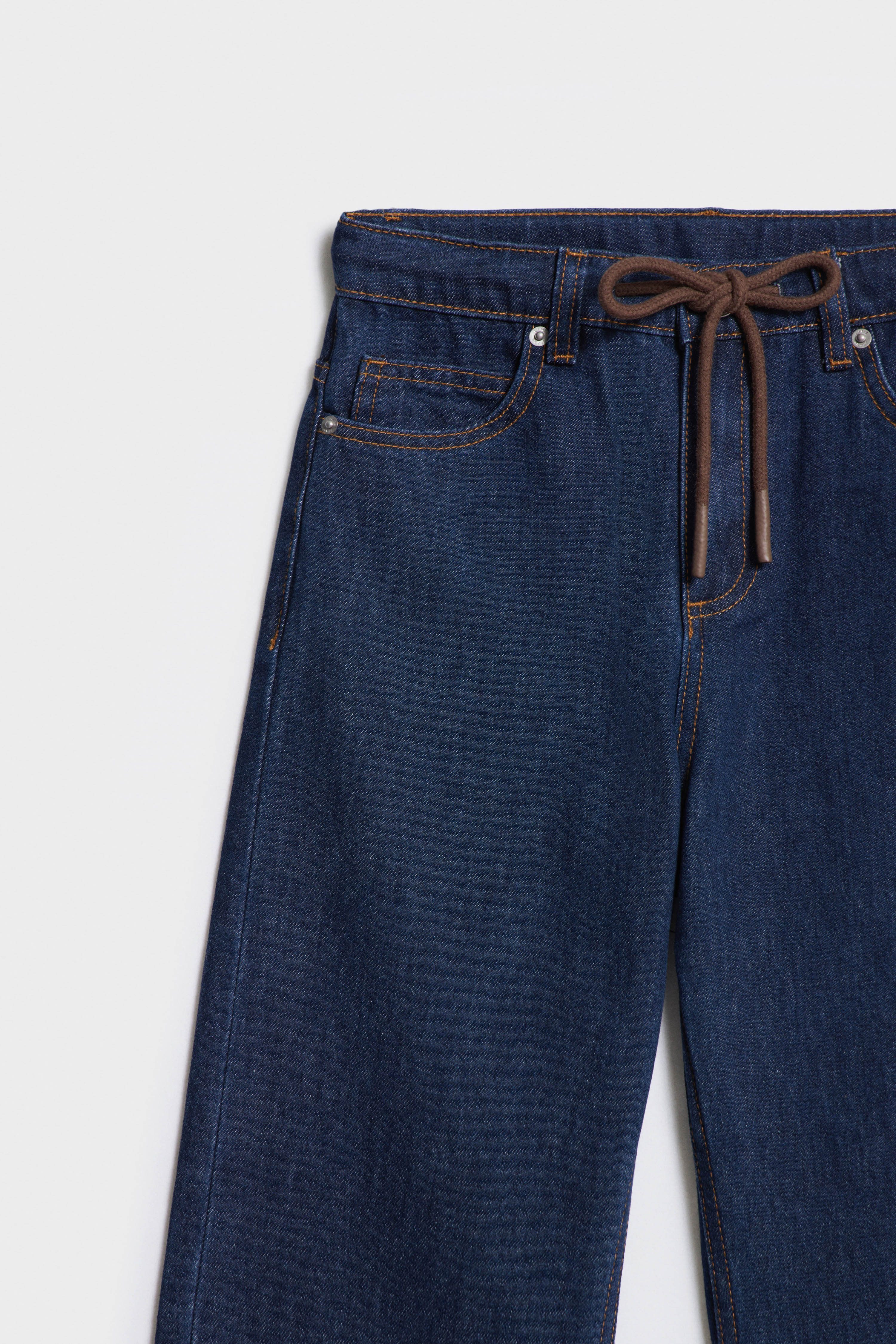 WIDE-LEG DRAWSTRING JEANS - Image 7