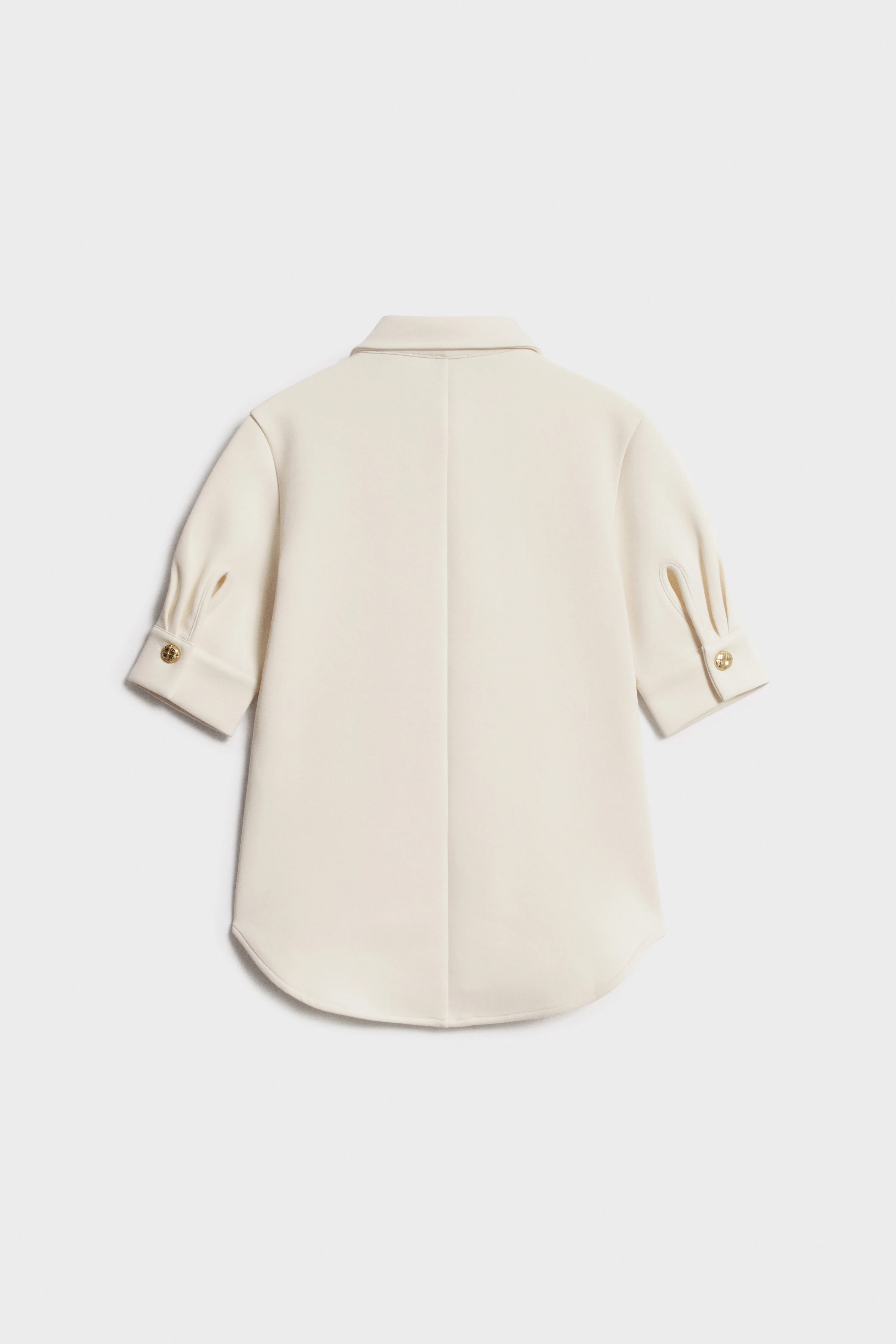 EMBELLISHED-BUTTON COTTON SHIRT - Image 5