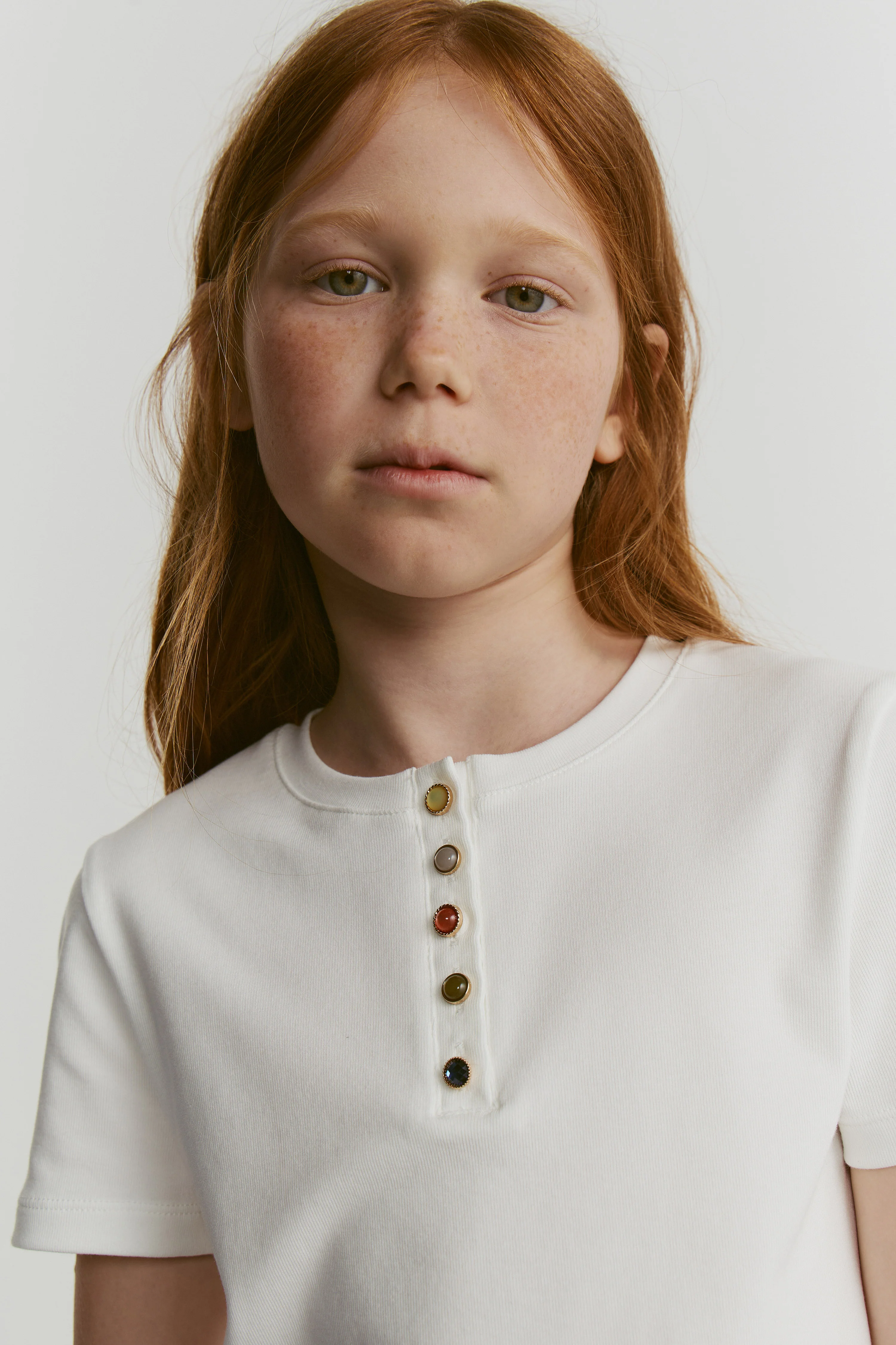 EMBELLISHED BUTTONS T-SHIRT - Image 3
