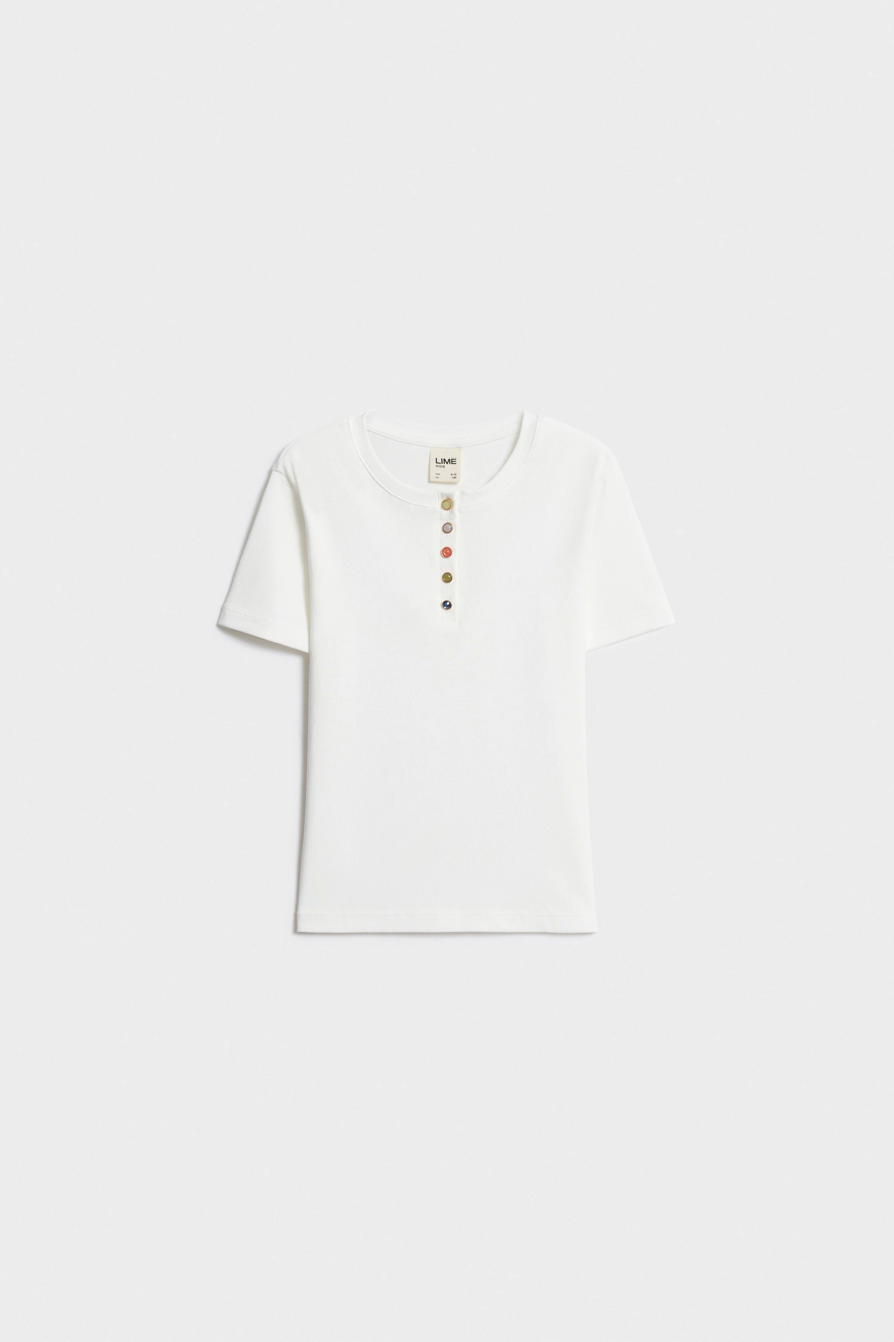 EMBELLISHED BUTTONS T-SHIRT - Image 4
