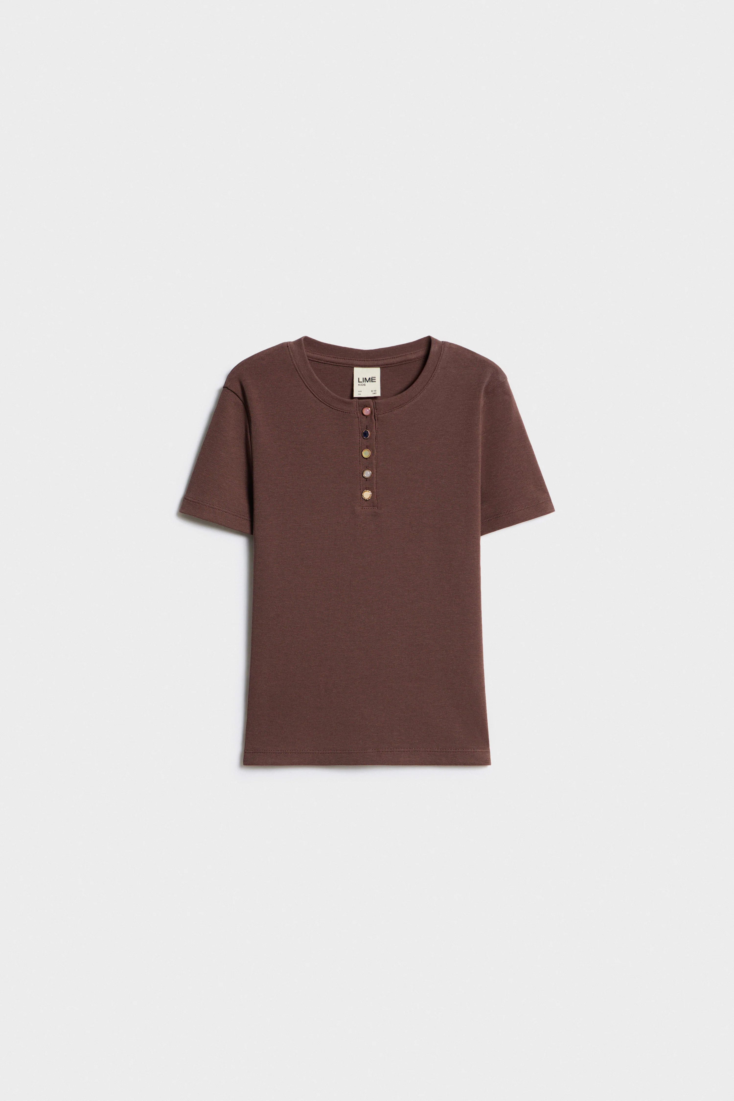 EMBELLISHED BUTTONS T-SHIRT - Image 3
