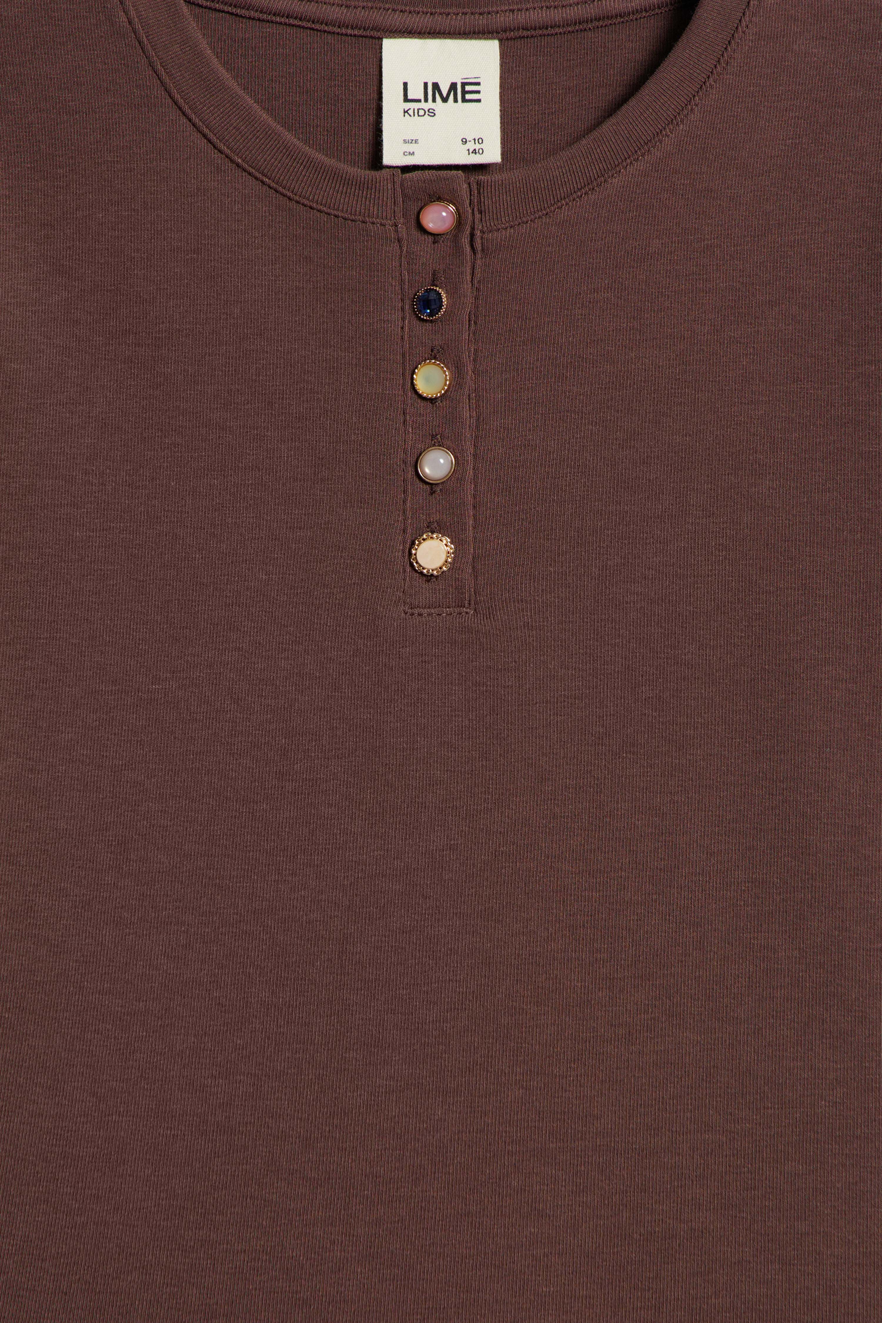 EMBELLISHED BUTTONS T-SHIRT - Image 5