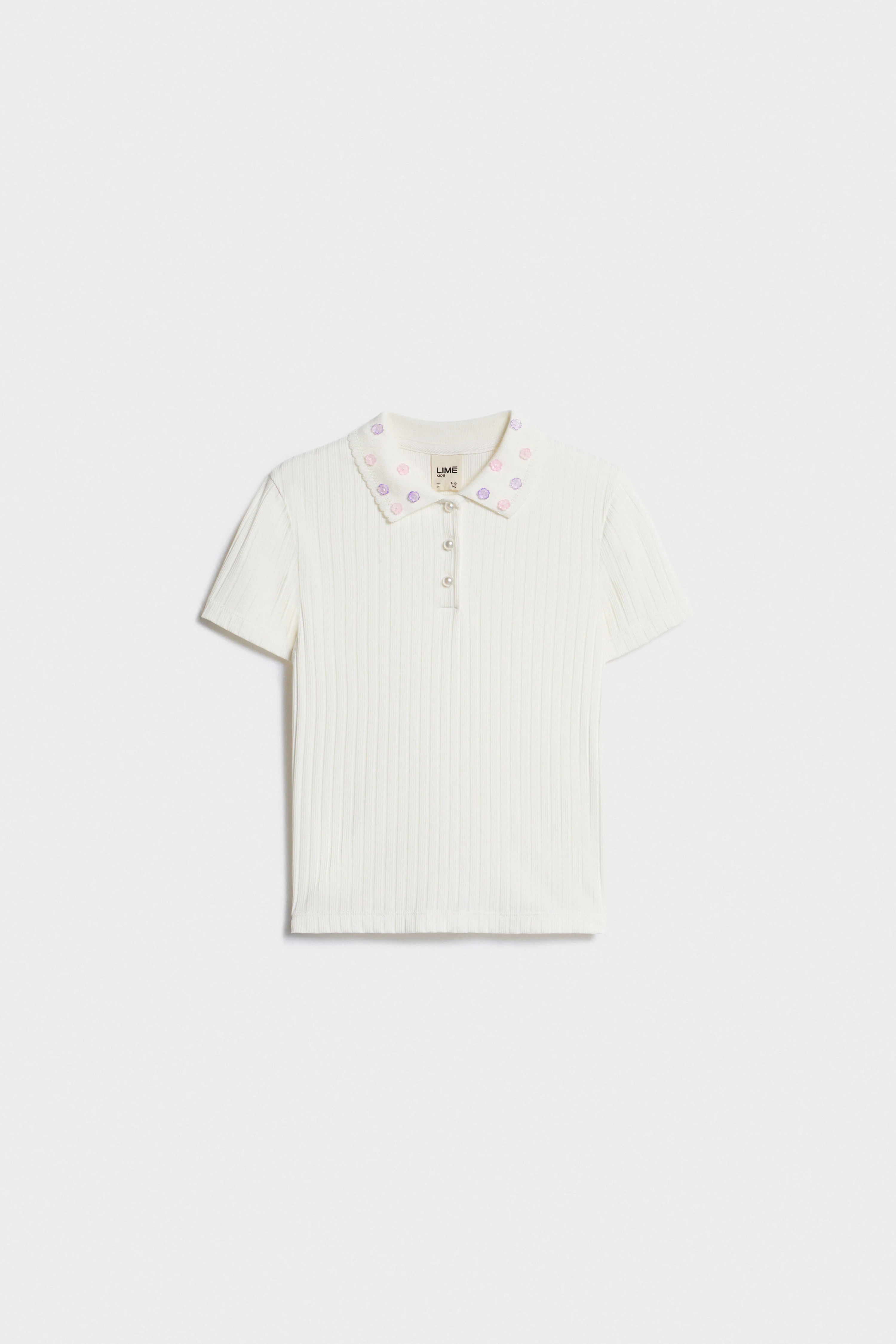 EMBELLISHED COLLAR T-SHIRT - Image 4