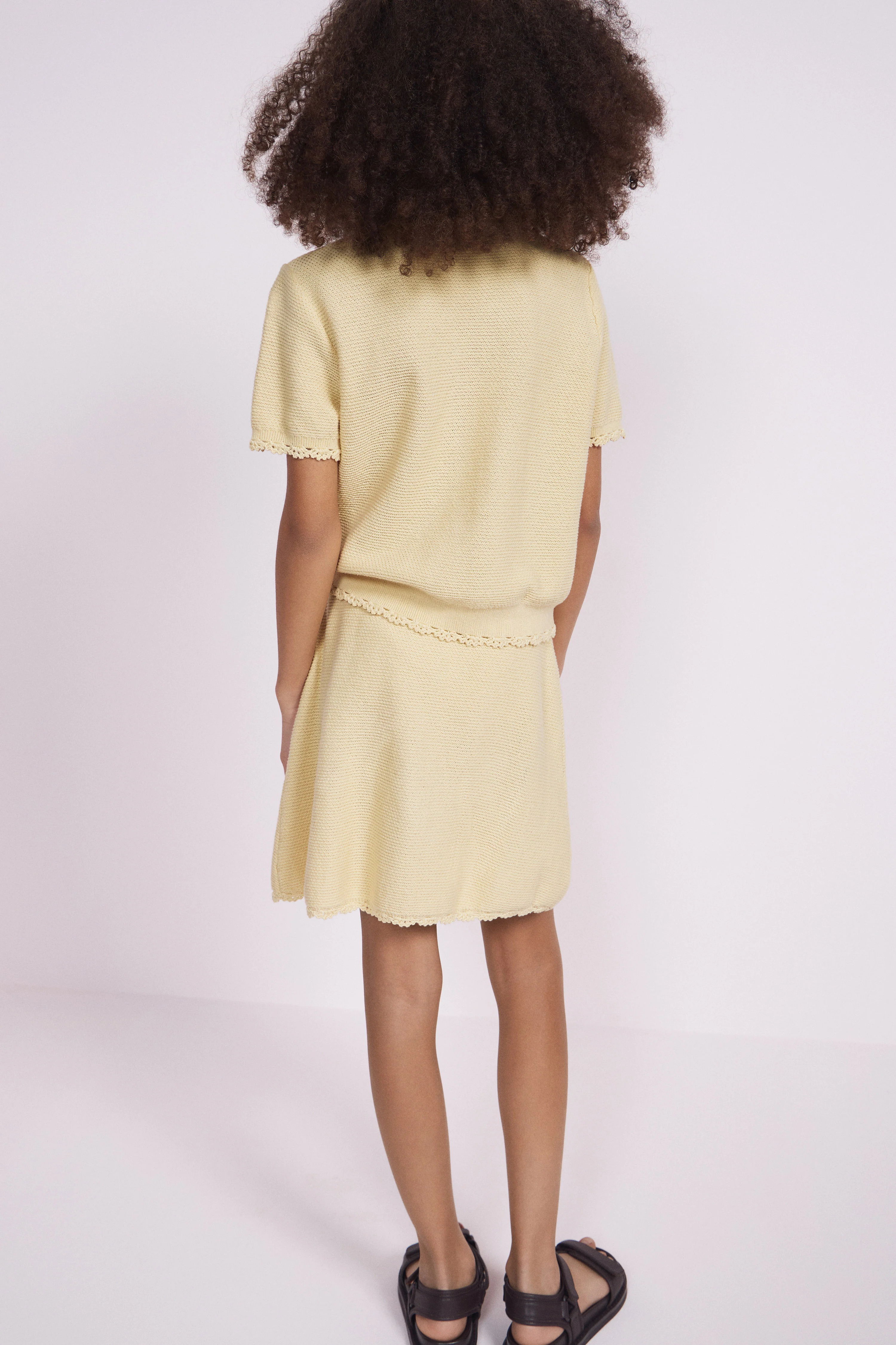 EMBELLISHED COTTON-KNIT SKIRT - Image 3