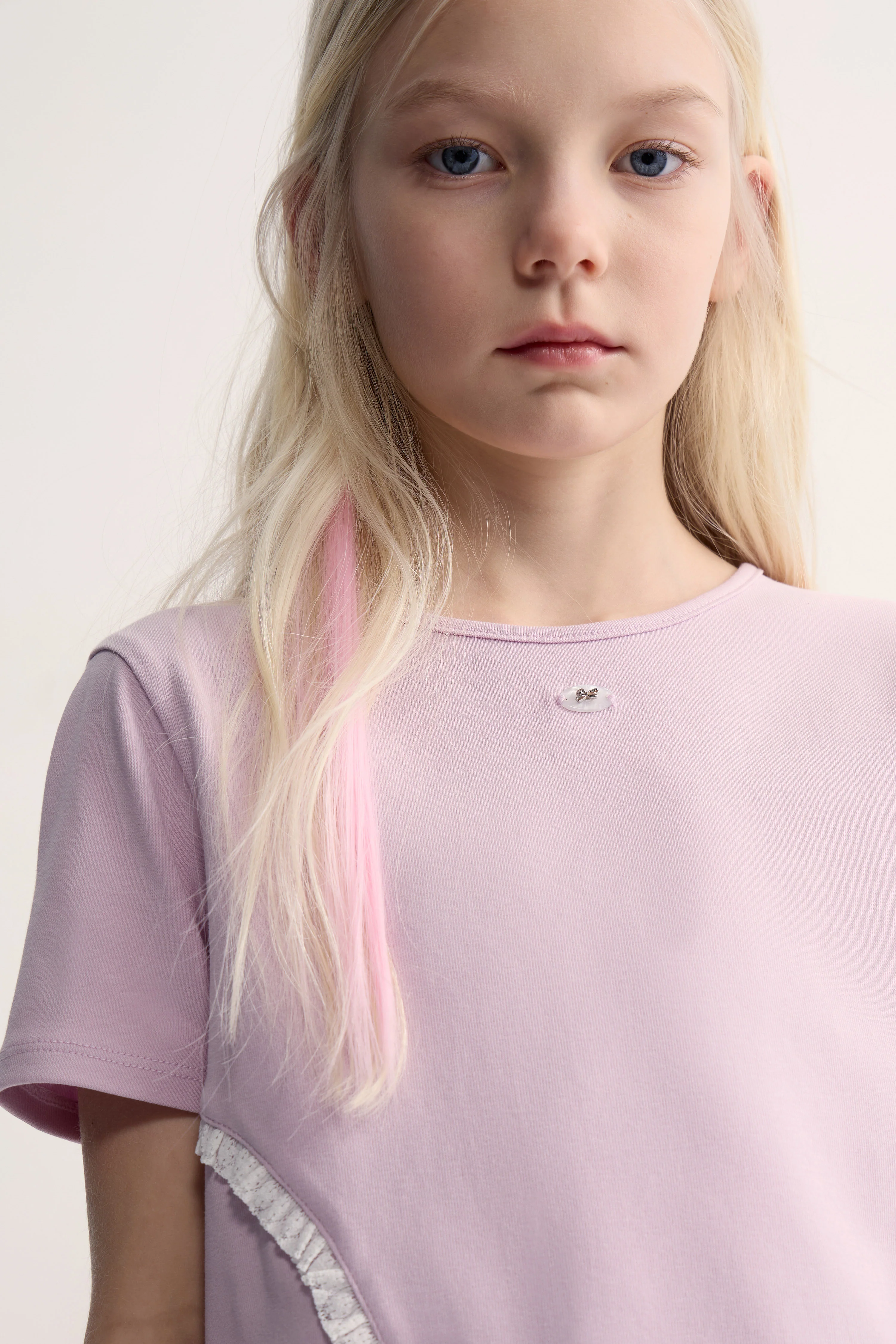 EMBELLISHED LACE-TRIM T-SHIRT - Image 2