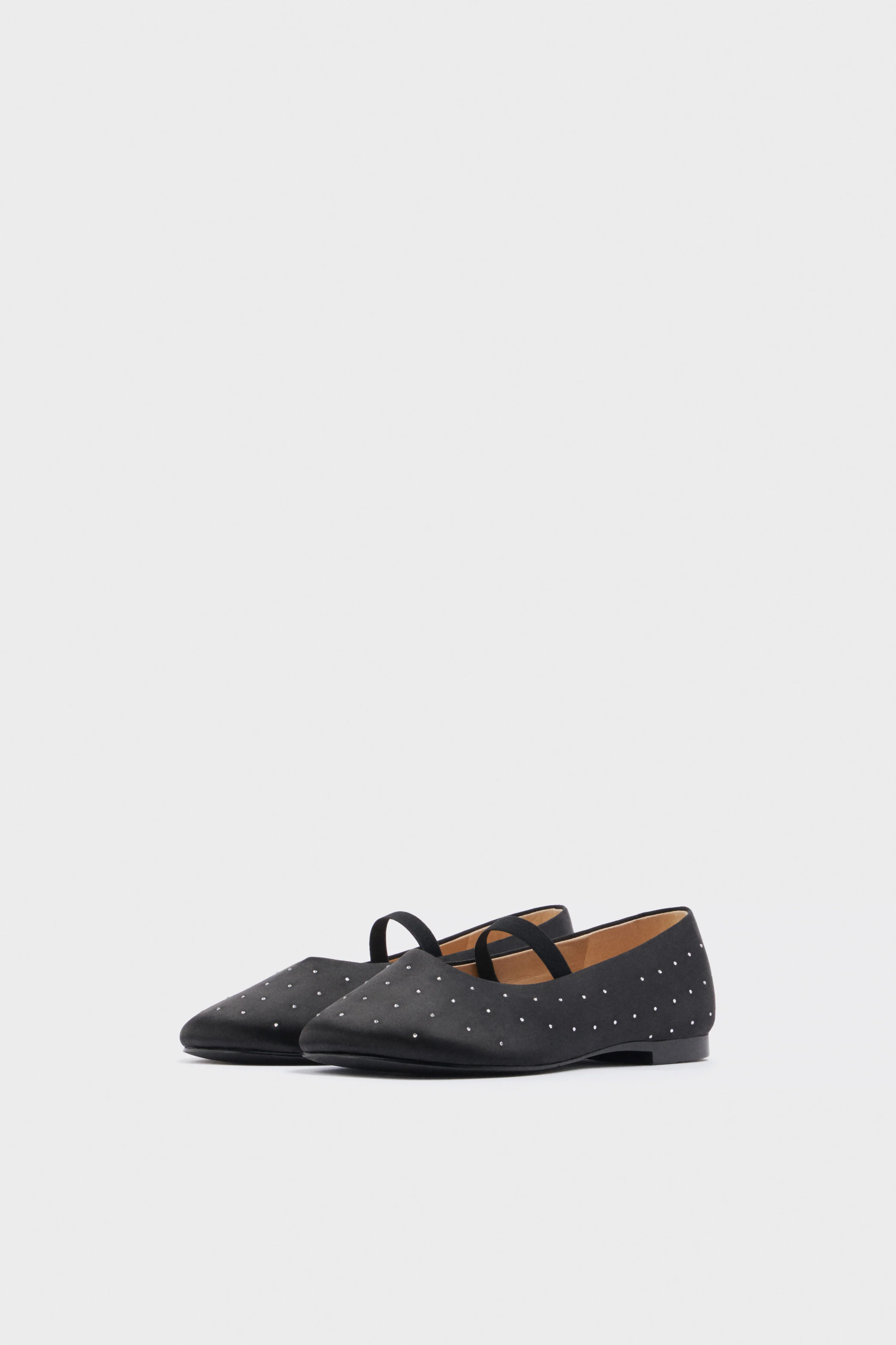 EMBELLISHED SATIN BALLET FLATS - Image 3