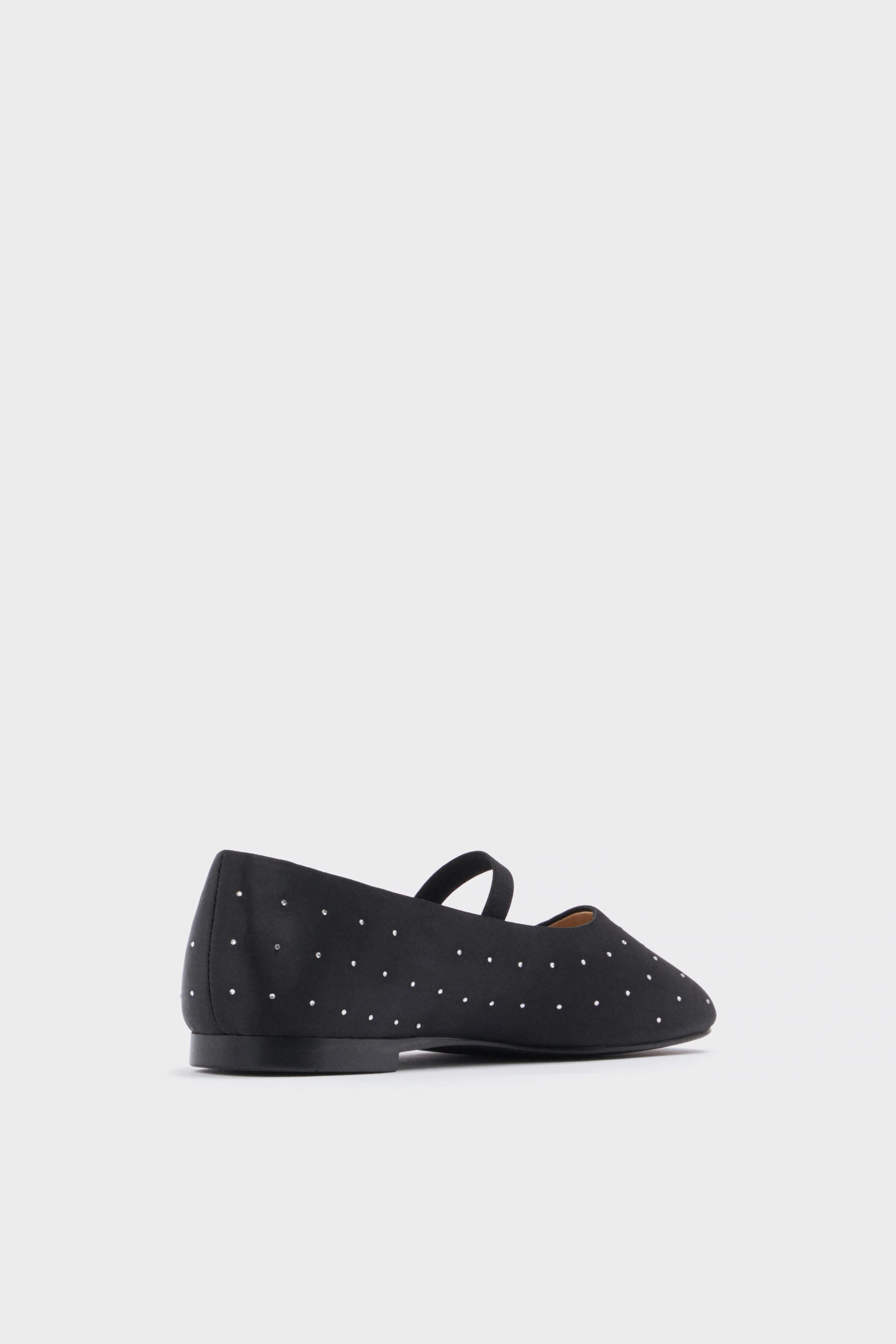EMBELLISHED SATIN BALLET FLATS - Image 4