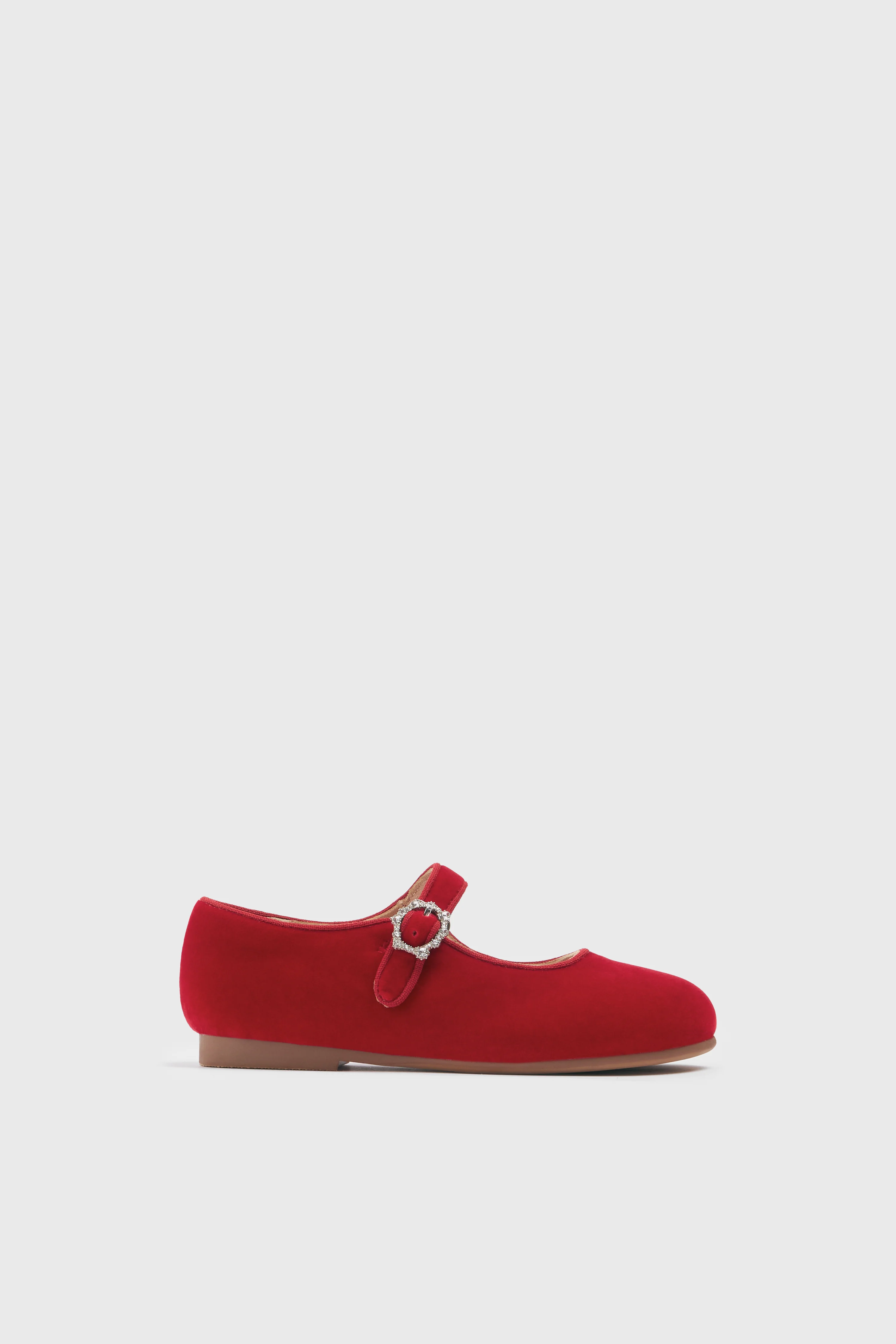 EMBELLISHED VELVET BALLET PUMPS - Image 4