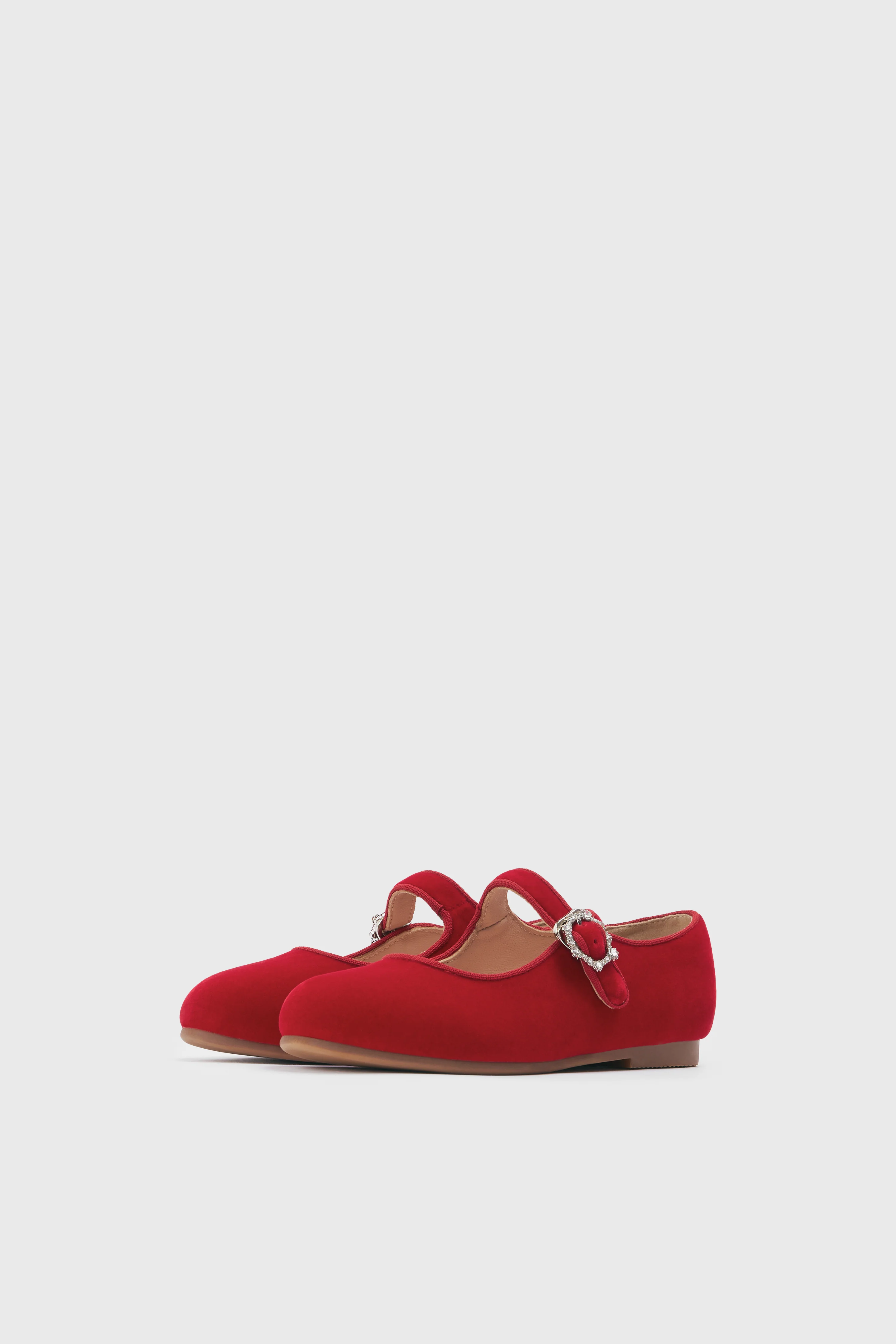 EMBELLISHED VELVET BALLET PUMPS - Image 5