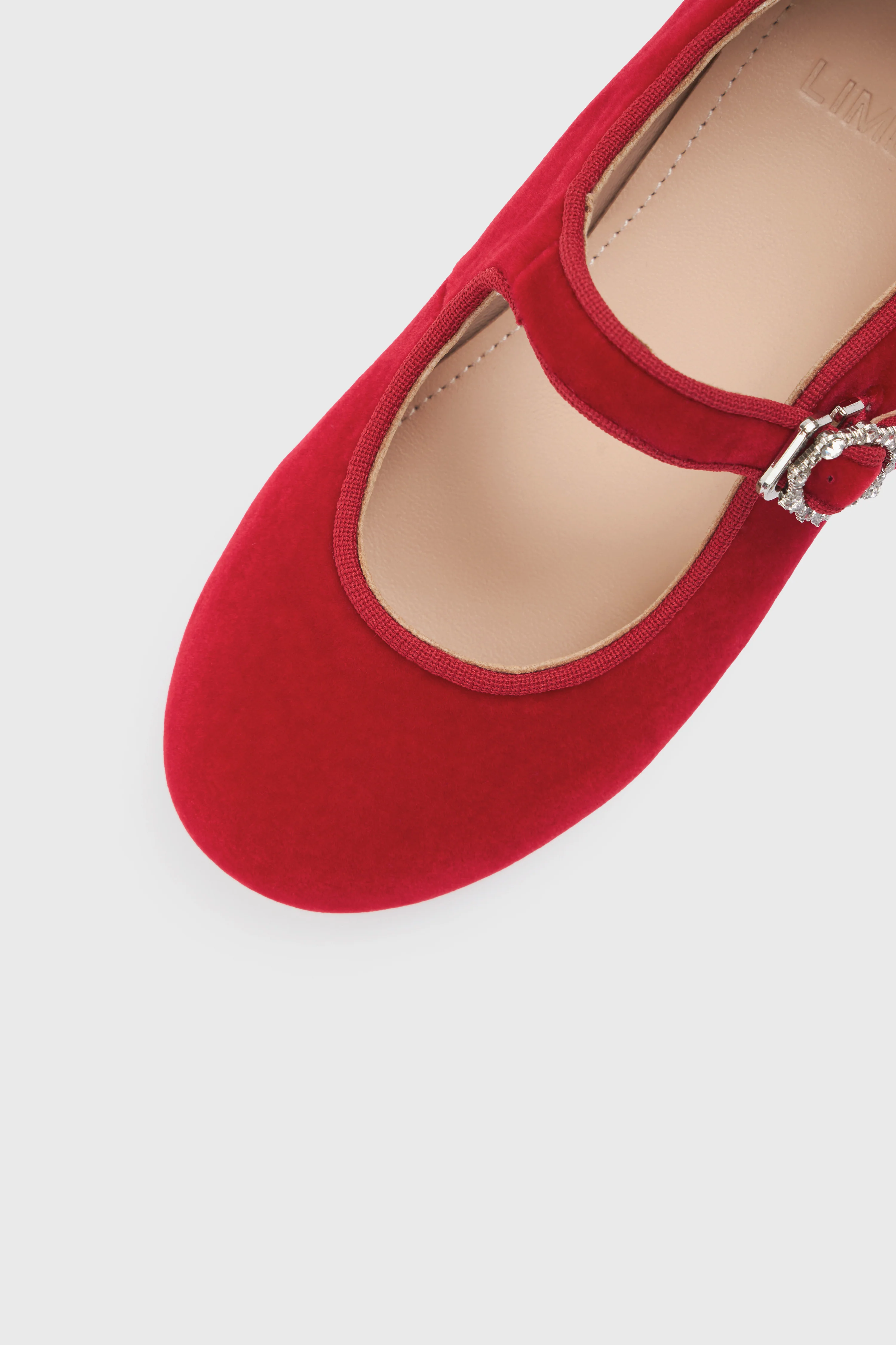 EMBELLISHED VELVET BALLET PUMPS - Image 7