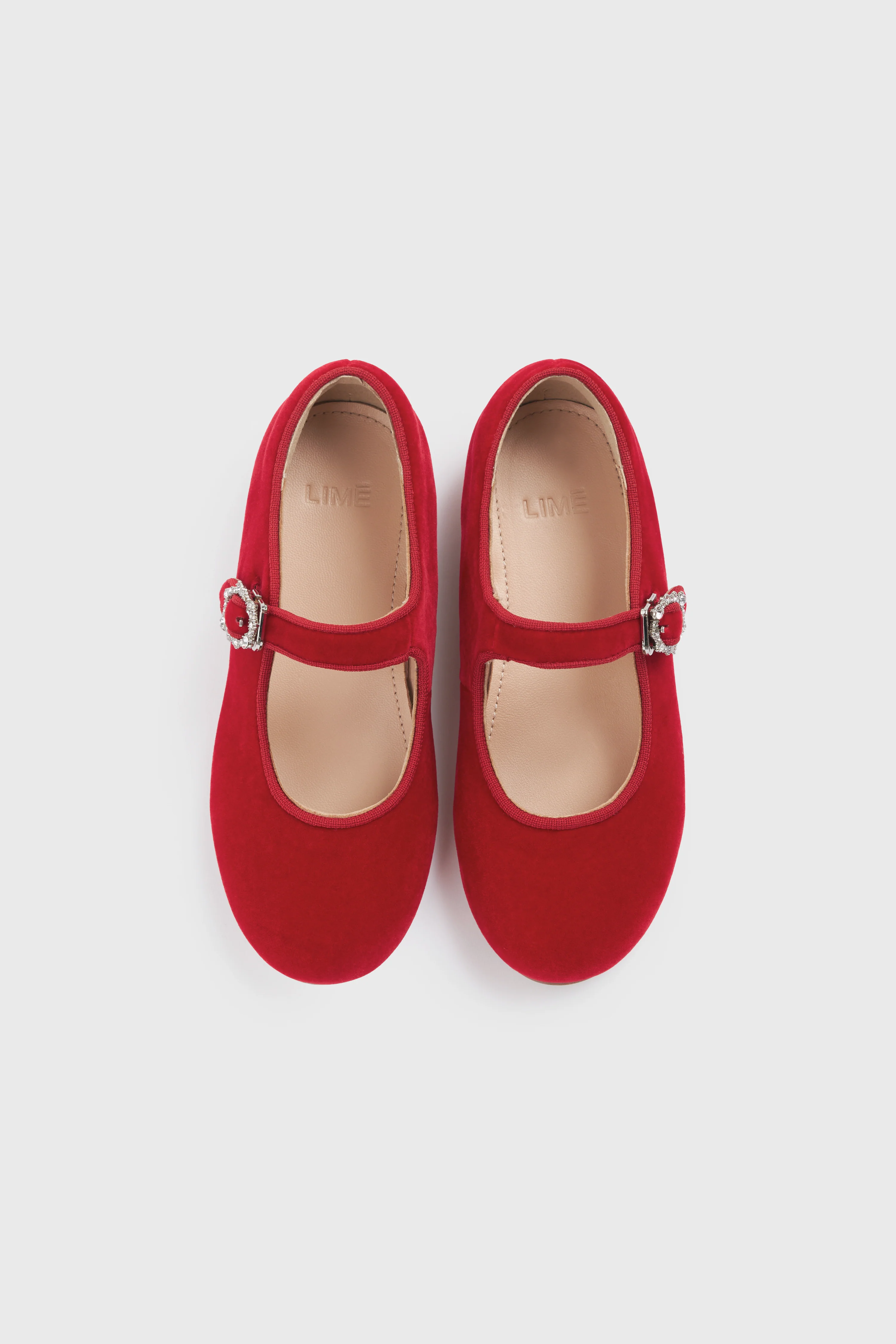 EMBELLISHED VELVET BALLET PUMPS - Image 8