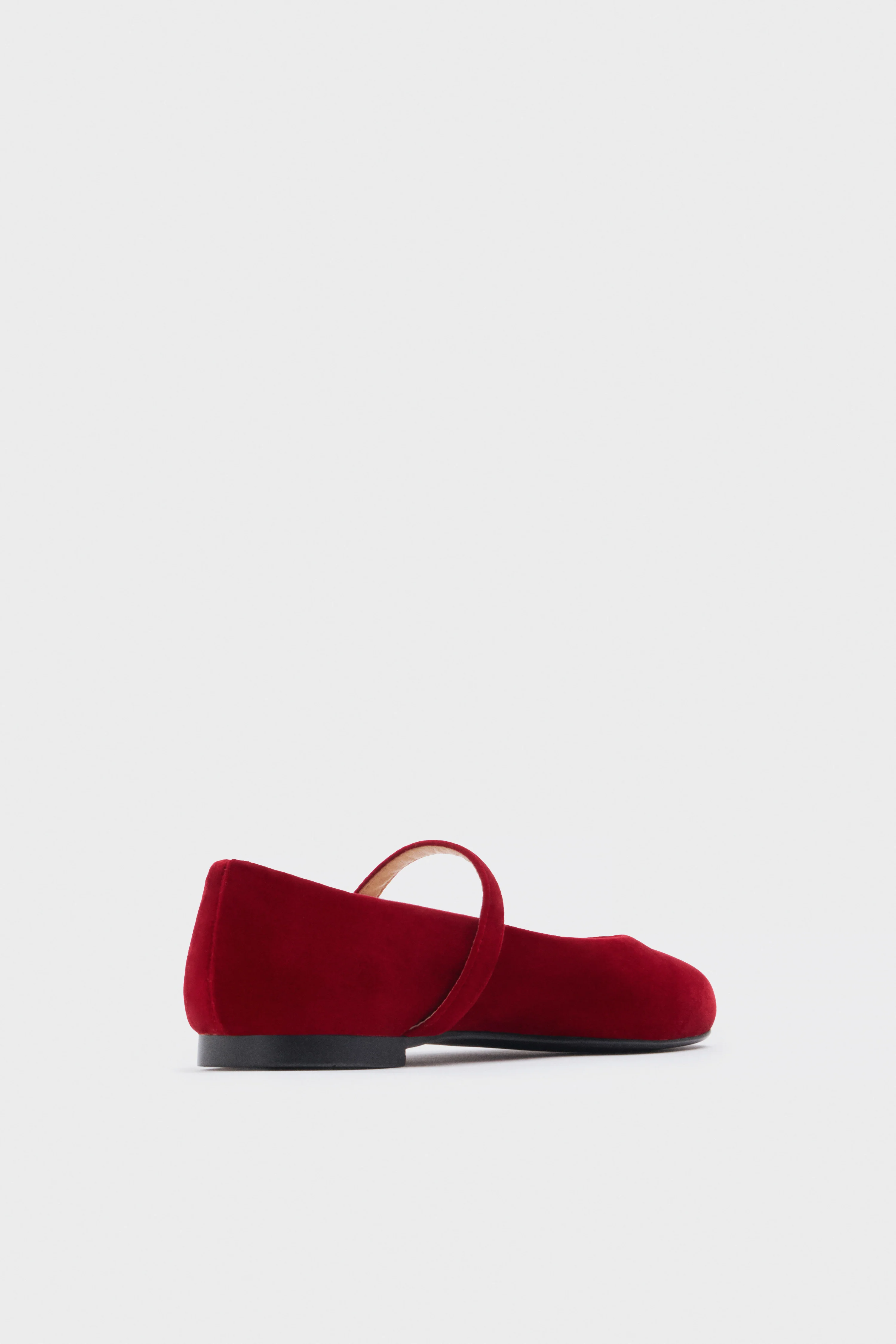 EMBELLISHED VELVET BALLET PUMPS - Image 6