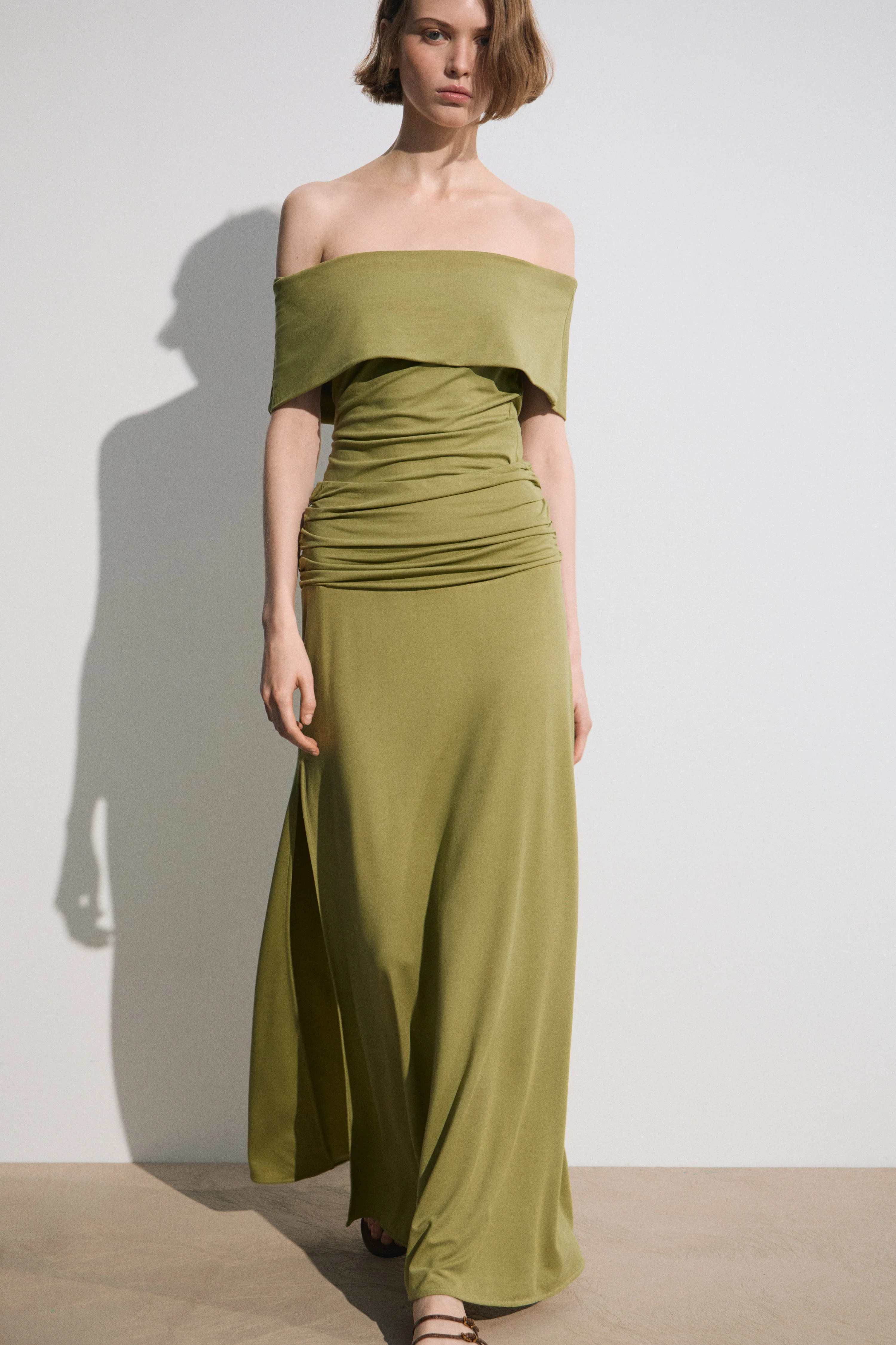 DRAPED VISCOSE SKIRT - Image 3
