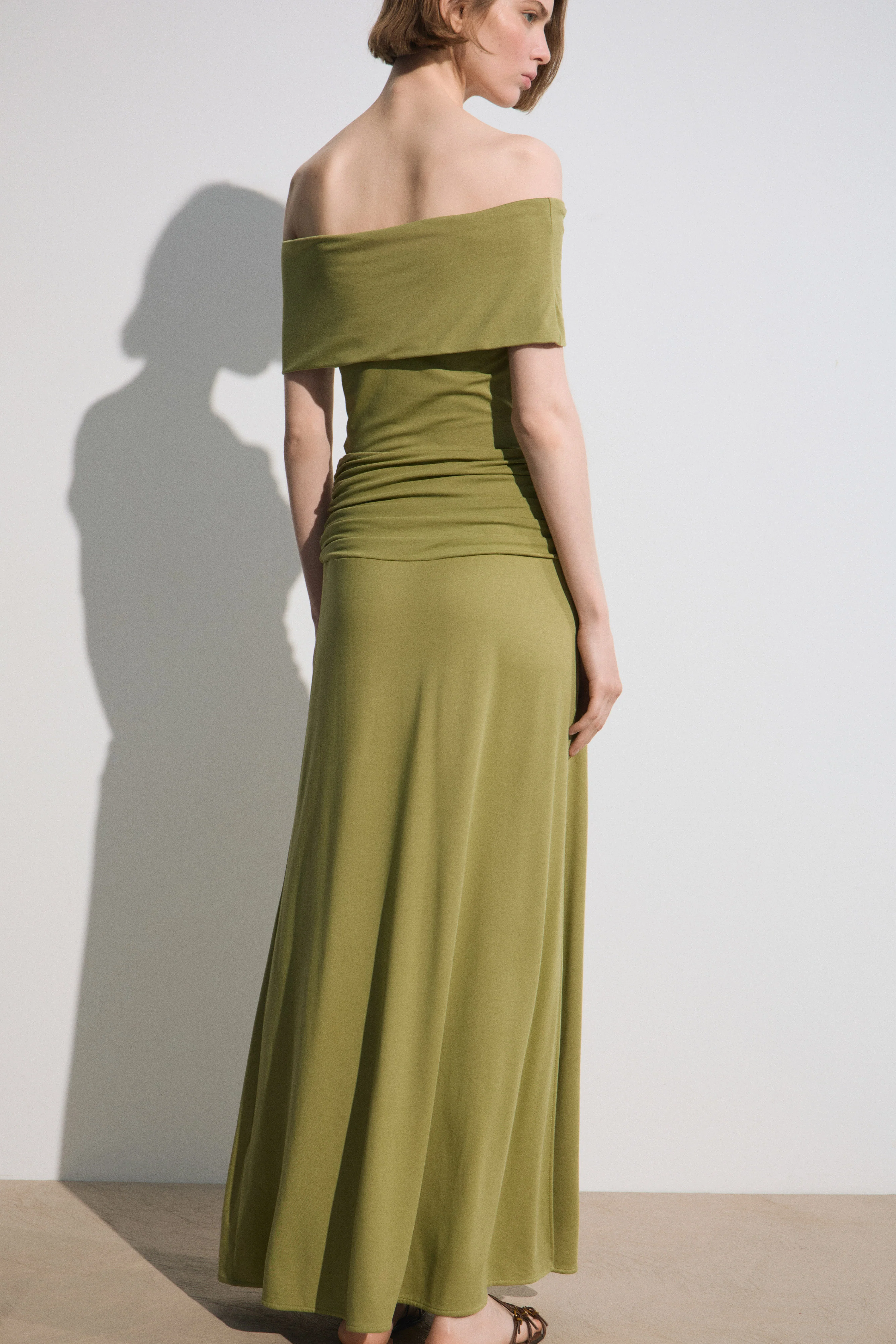 DRAPED VISCOSE SKIRT - Image 5