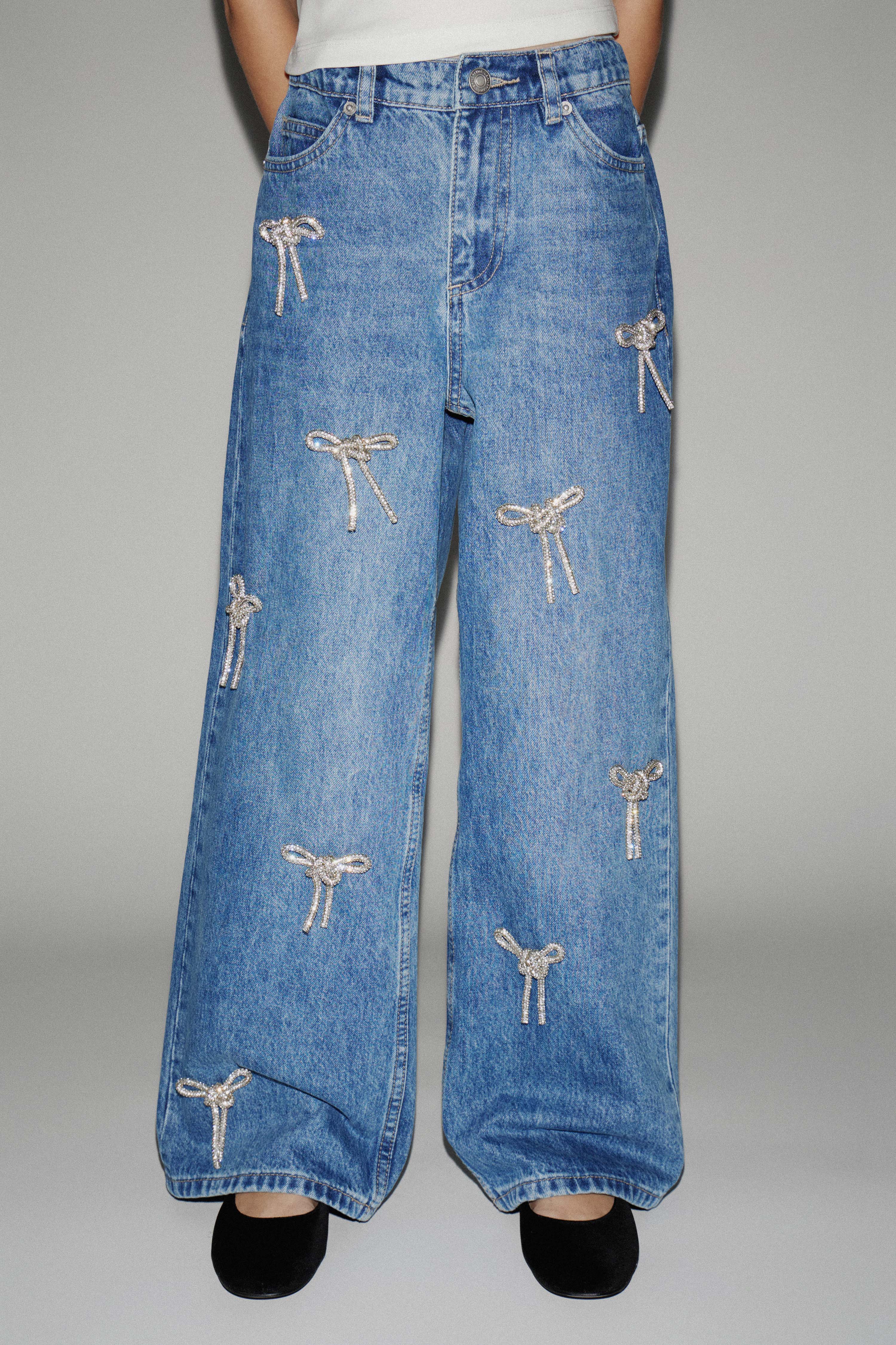 EMBELLISHED WIDE-LEG JEANS - Image 2