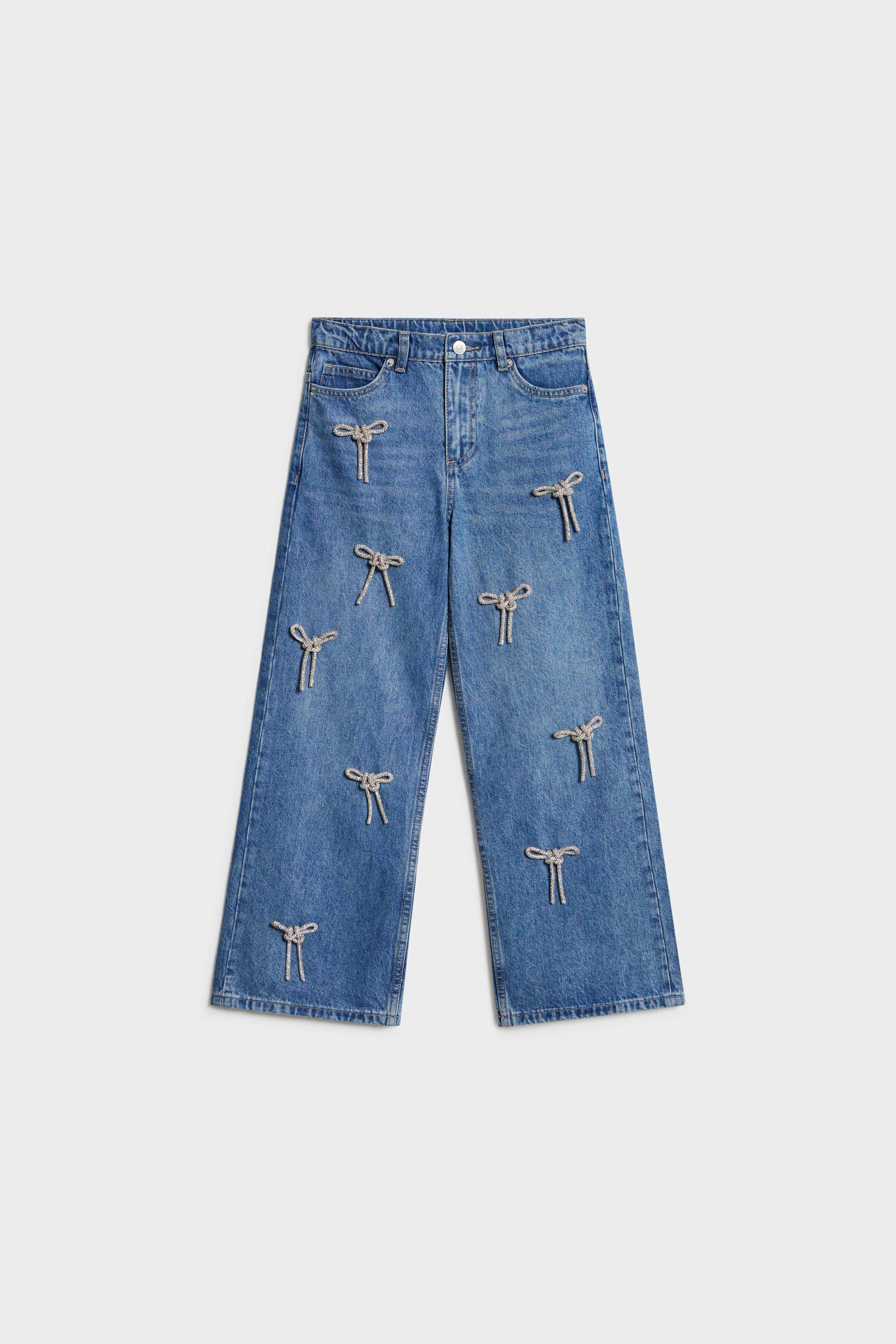 EMBELLISHED WIDE-LEG JEANS - Image 5