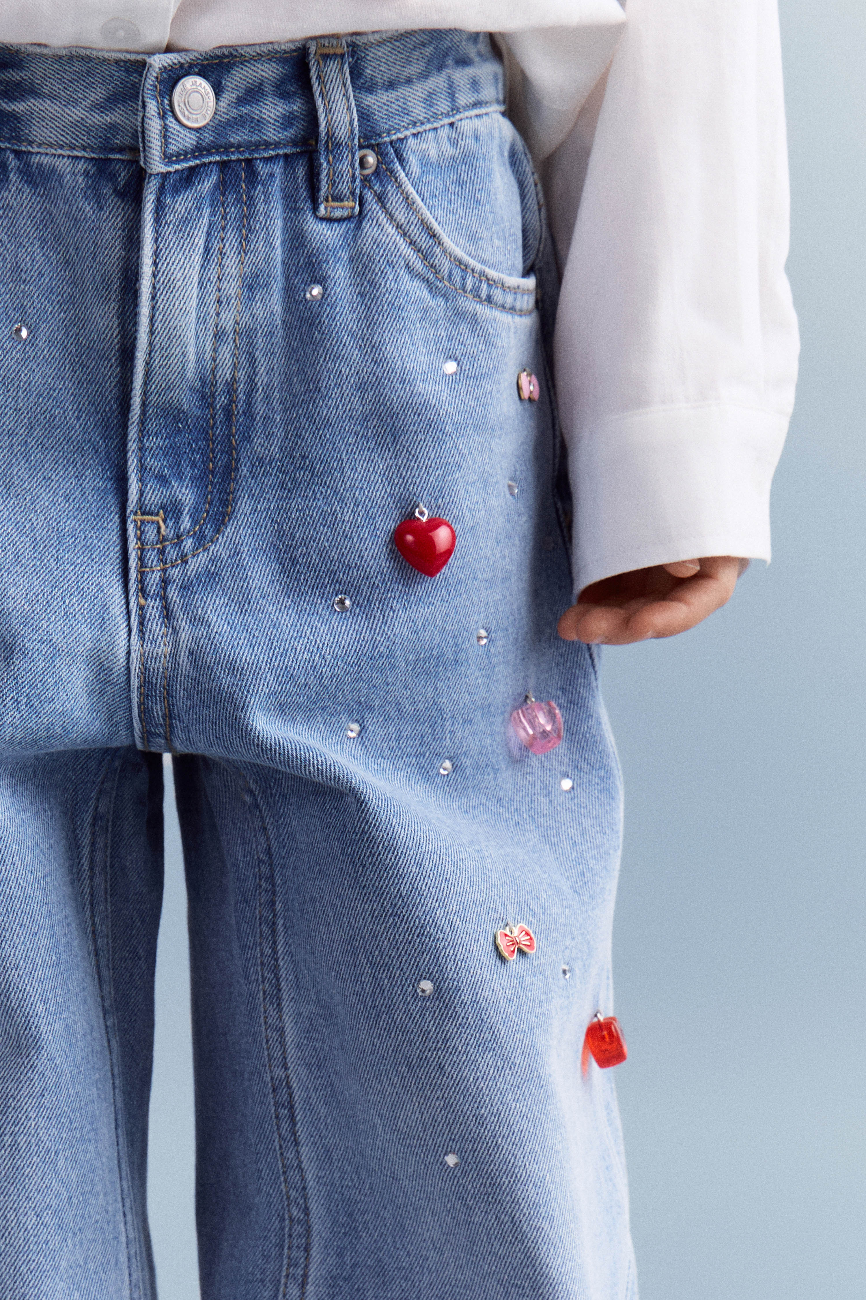 EMBELLISHED WIDE-LEG JEANS - Image 5