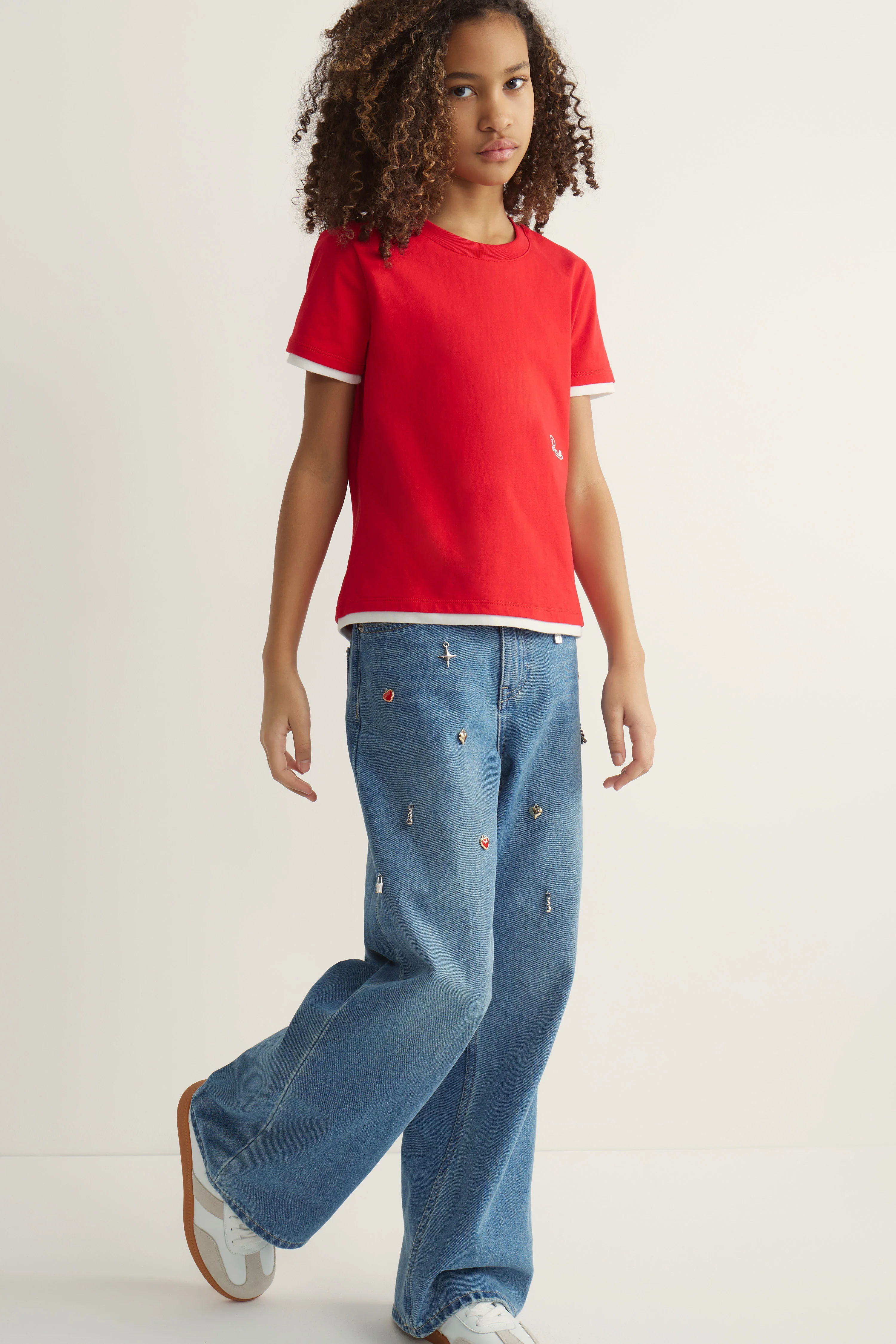 EMBELLISHED WIDE LEG JEANS - Image 3