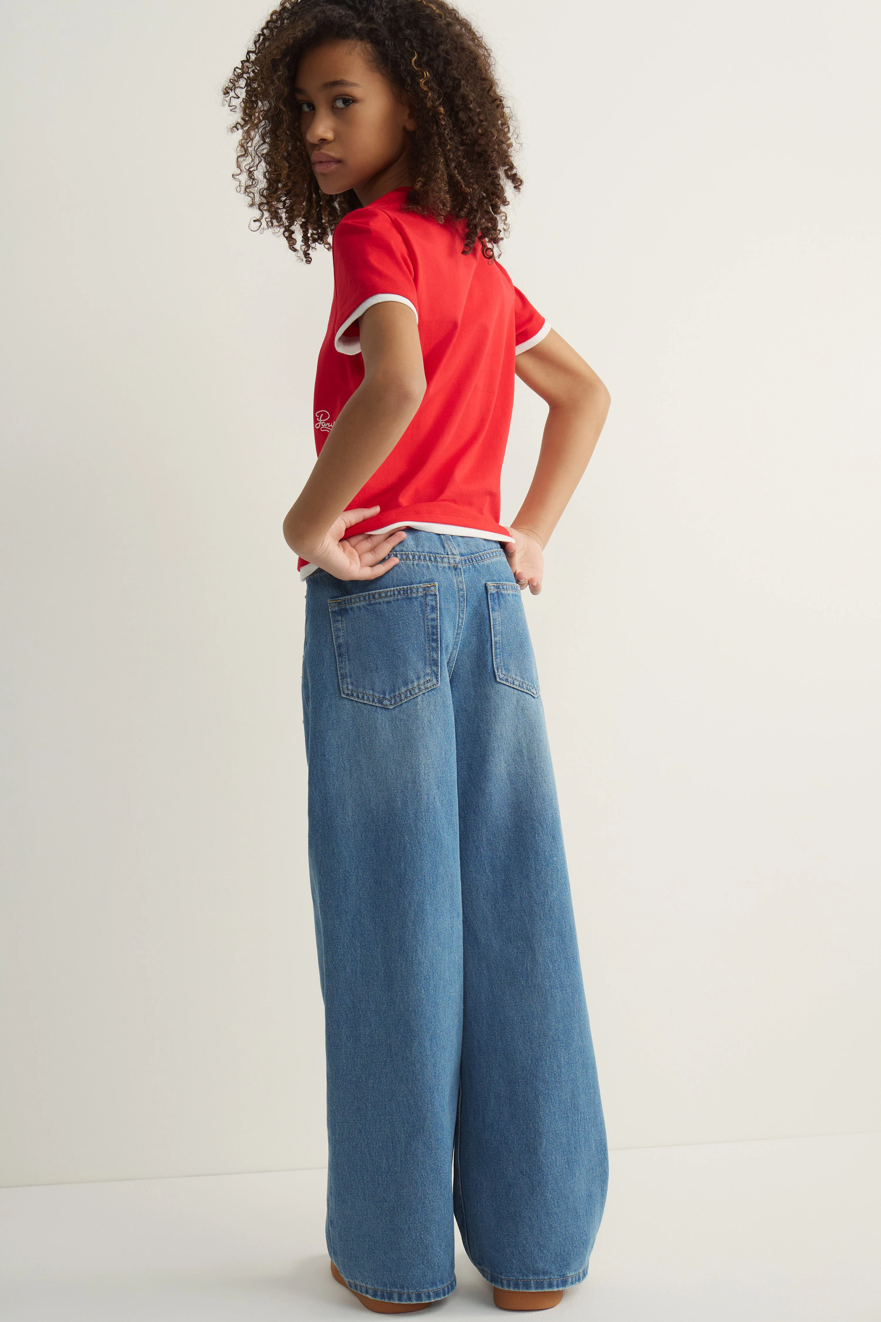 EMBELLISHED WIDE LEG JEANS - Image 4