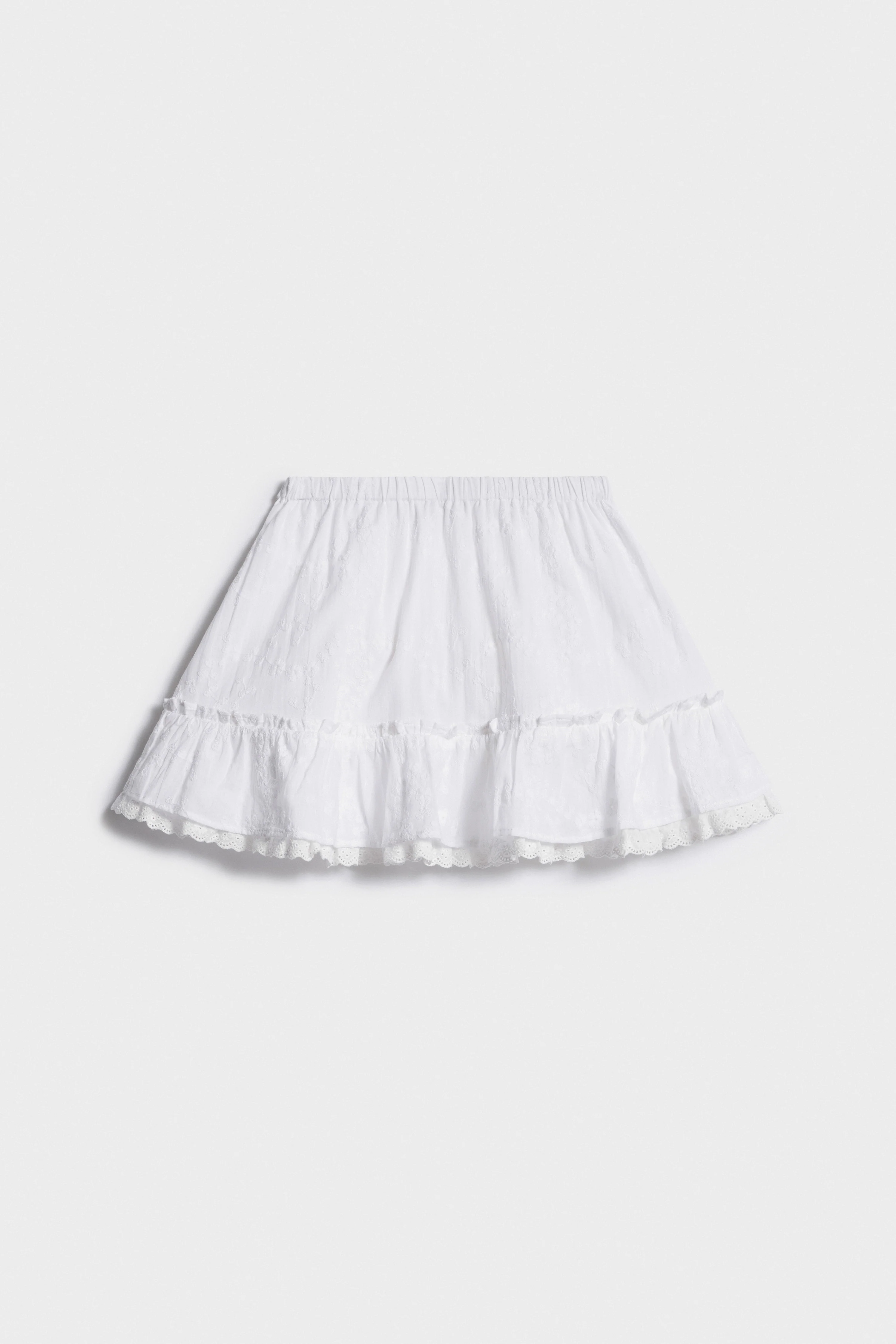 EMBROIDERED COTTON SKIRT - Image 4