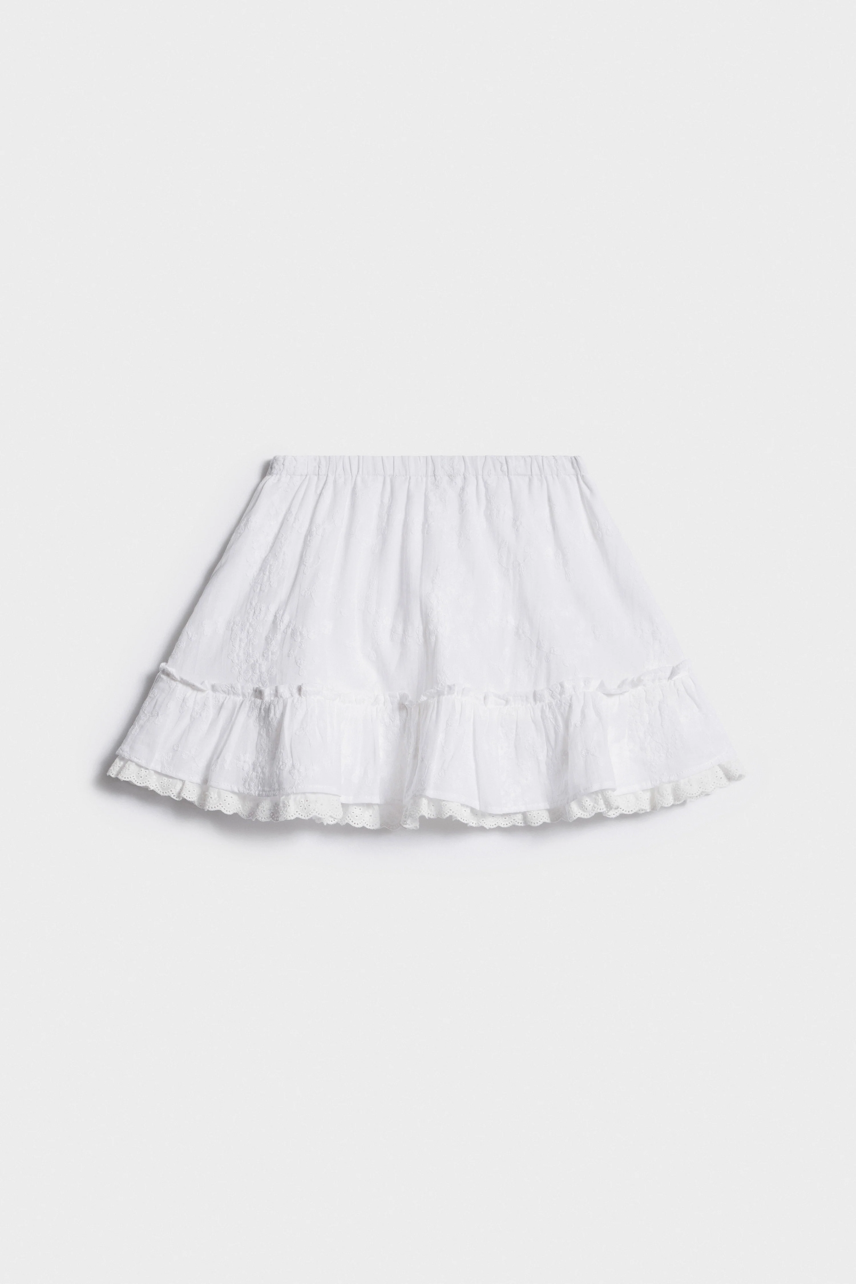 EMBROIDERED COTTON SKIRT - Image 5