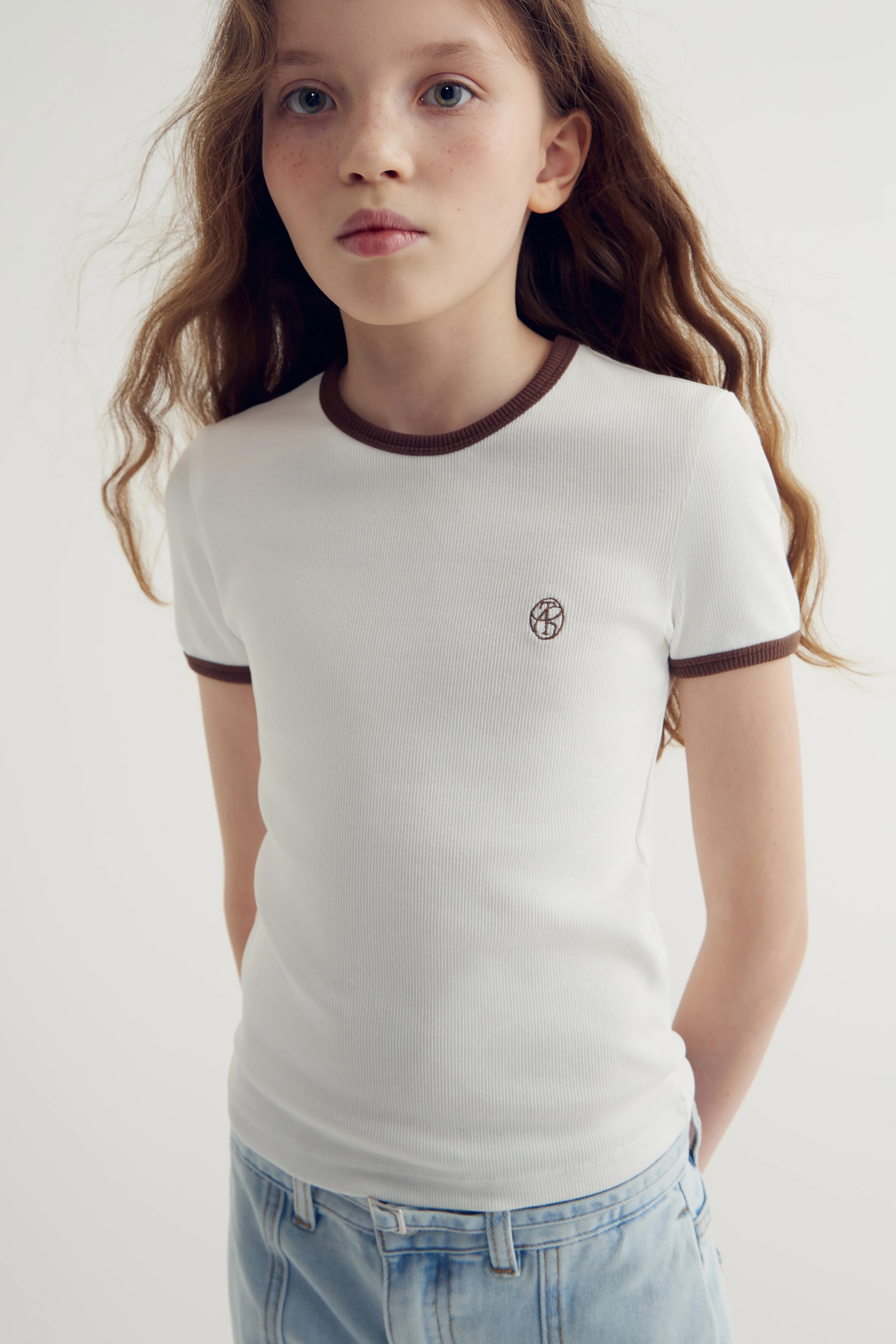EMBROIDERED-DETAIL COTTON T-SHIRT - Image 2