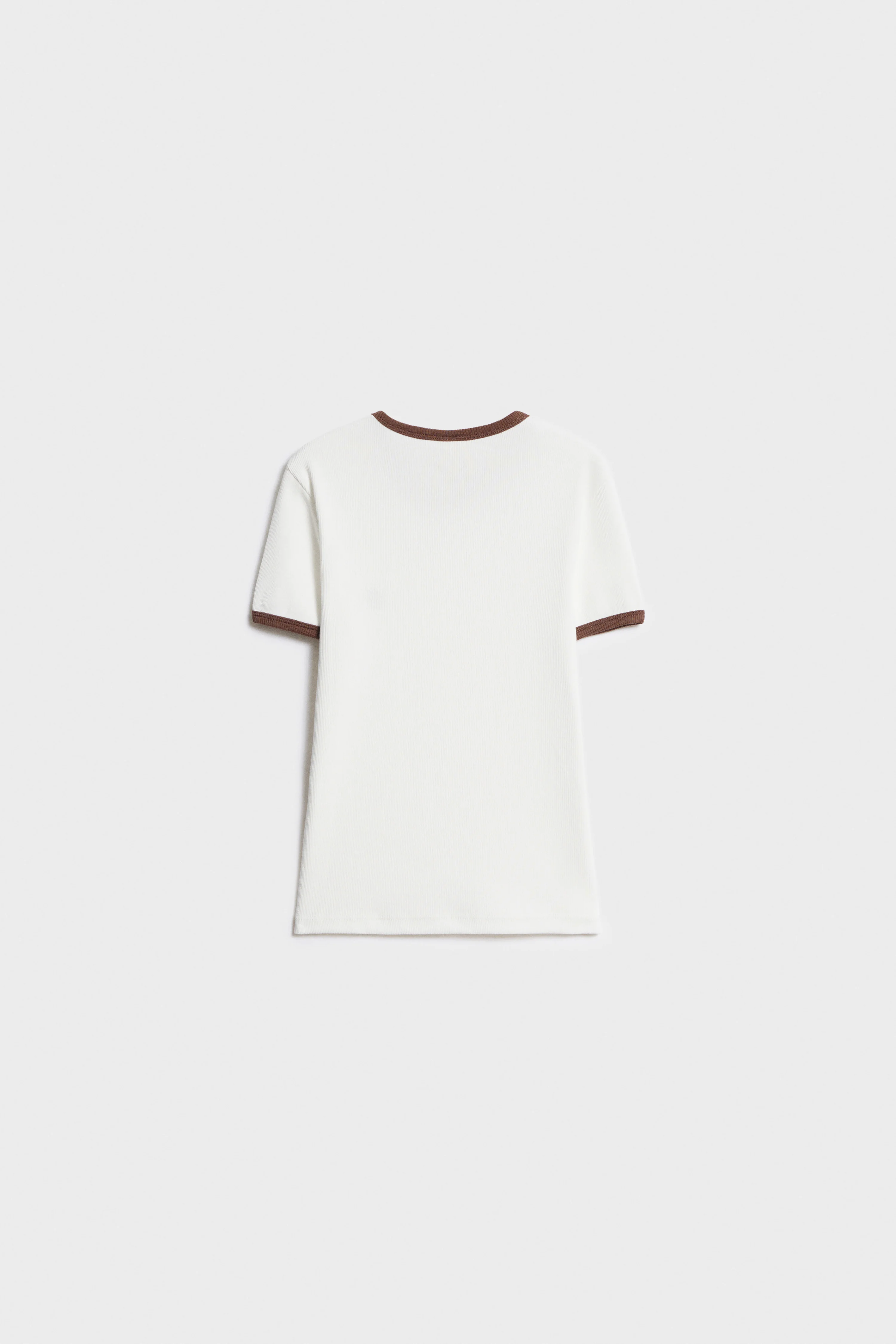 EMBROIDERED-DETAIL COTTON T-SHIRT - Image 5