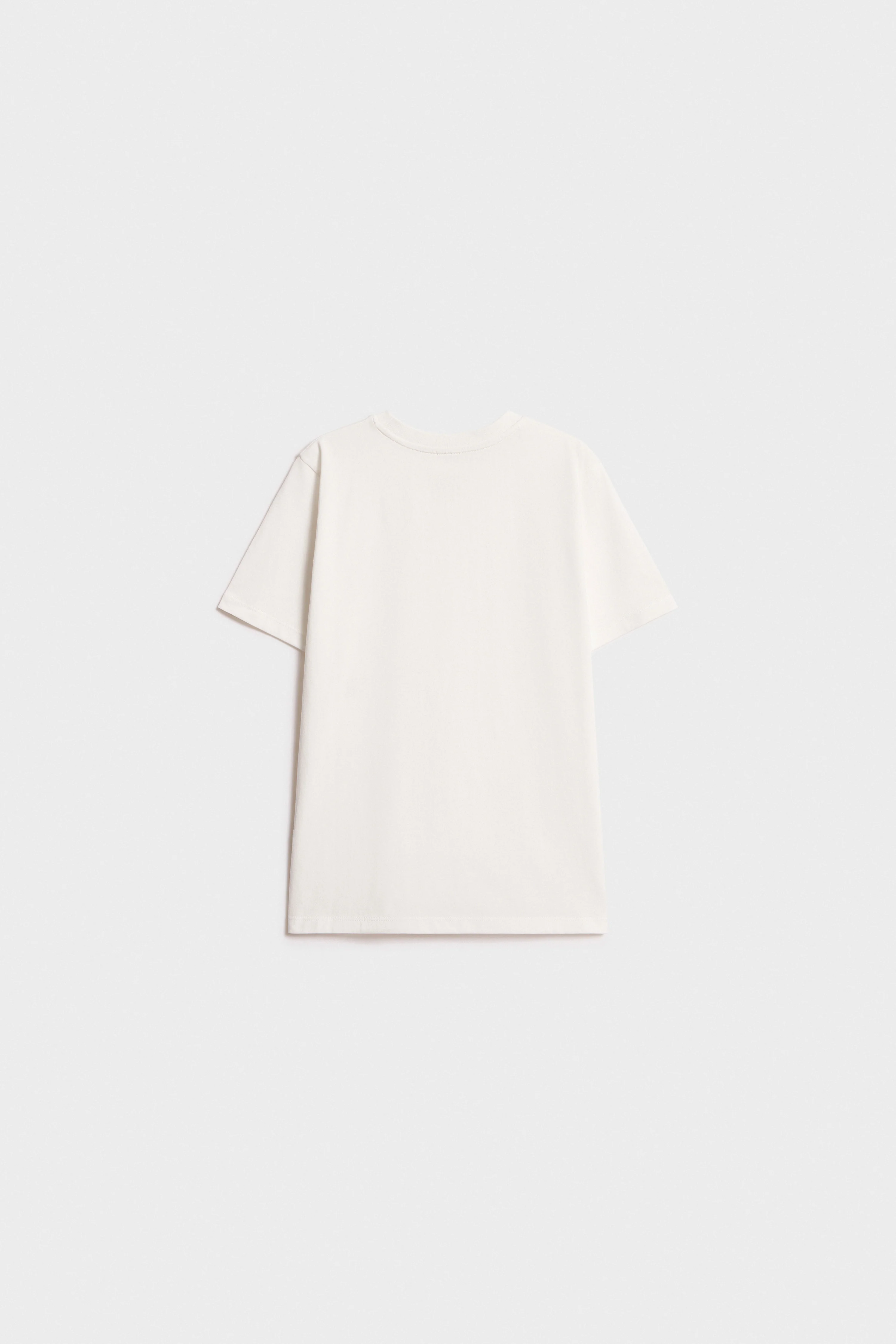 EMBROIDERED-DETAIL COTTON T-SHIRT - Image 5