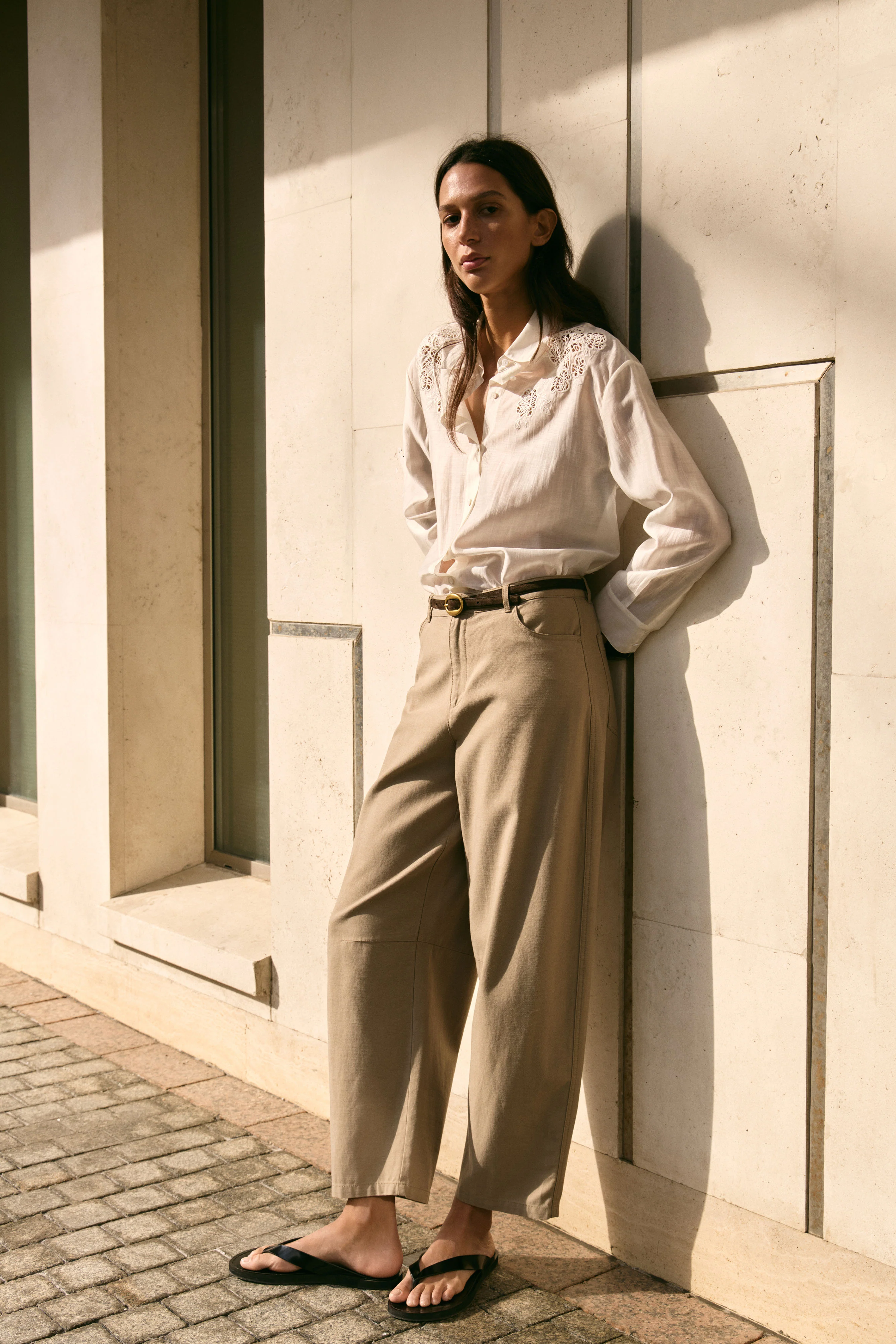 EMBROIDERED LYOCELL-BLEND SHIRT - Image 3