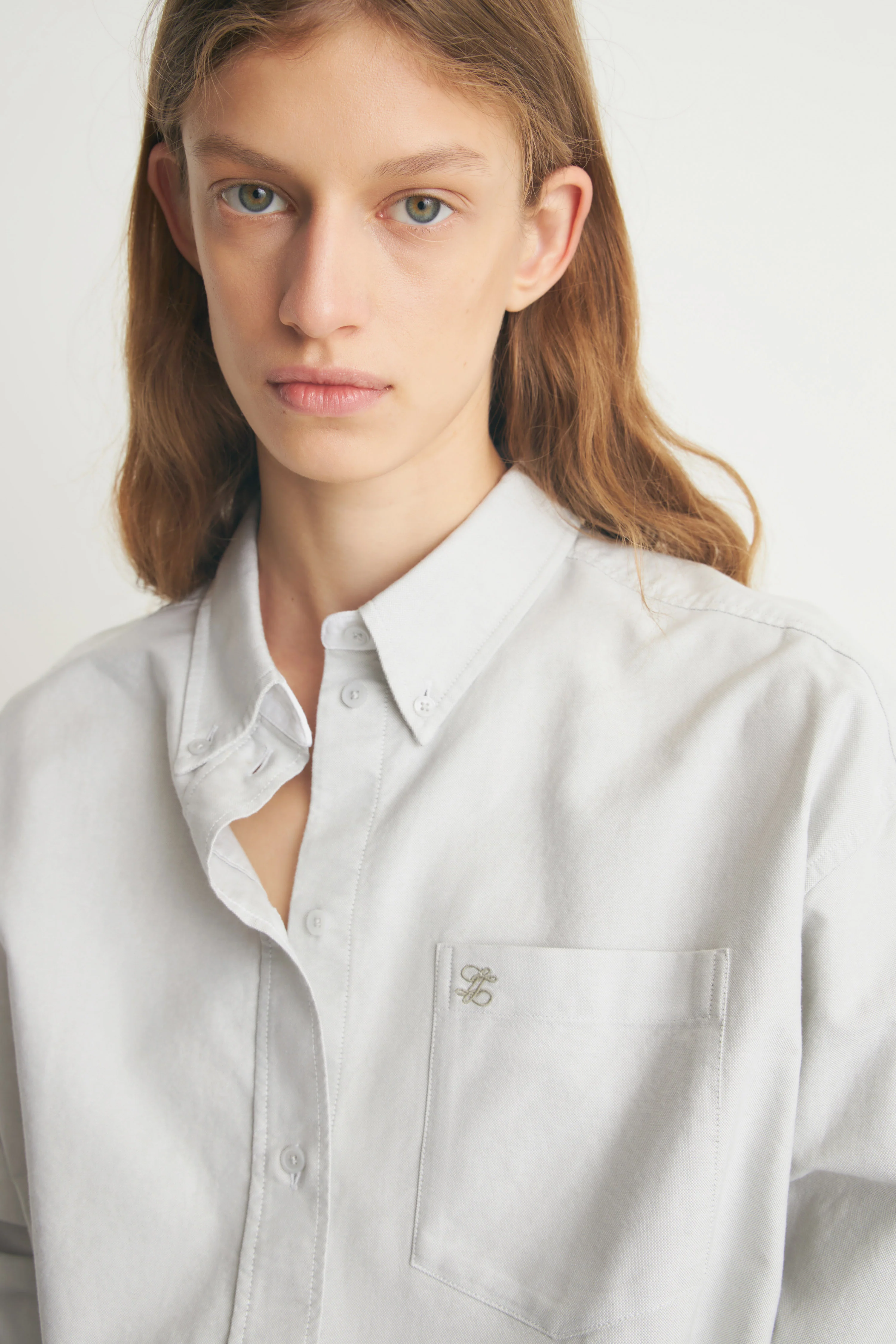 EMBROIDERED MONOGRAM COTTON SHIRT - Image 3