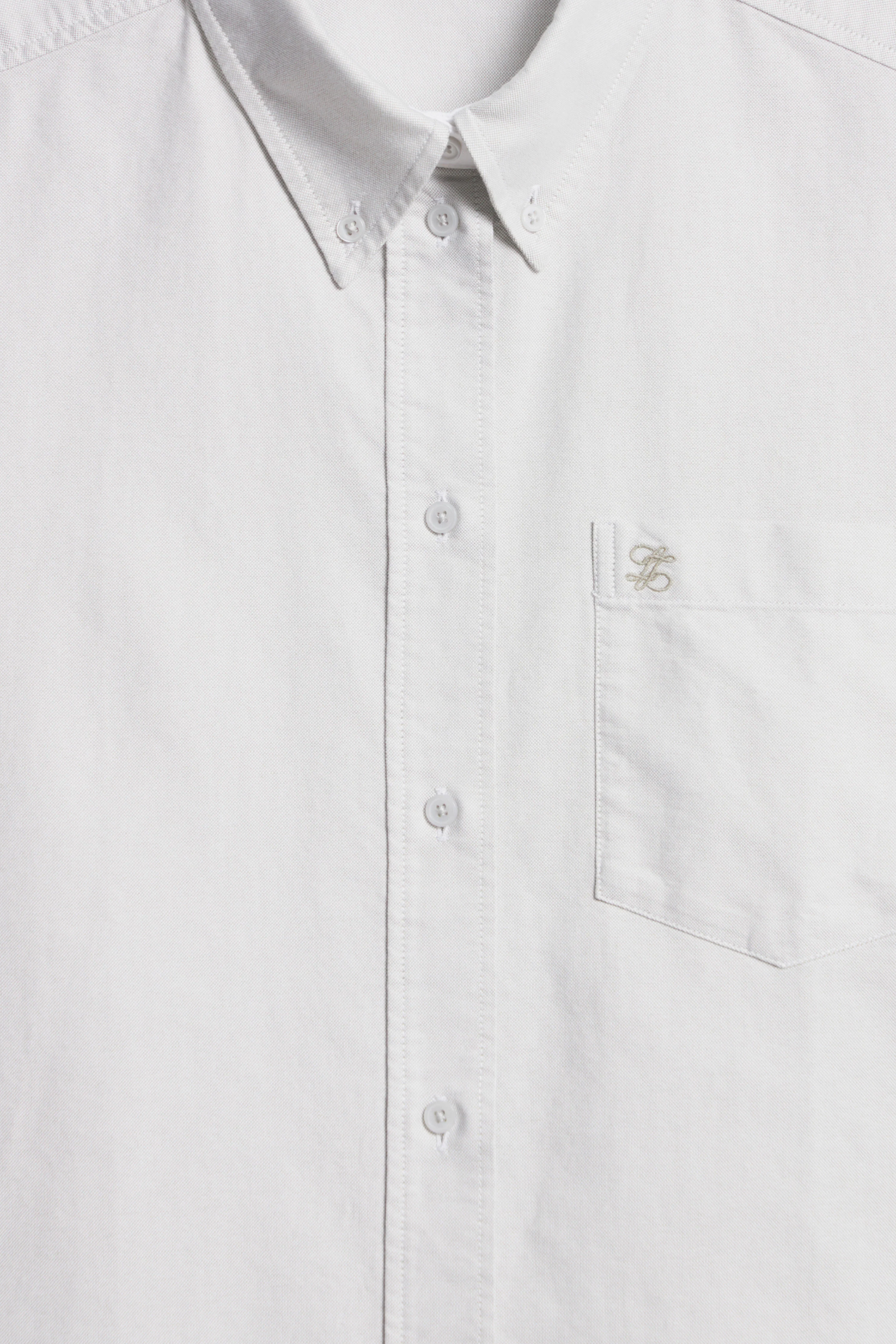 EMBROIDERED MONOGRAM COTTON SHIRT - Image 7
