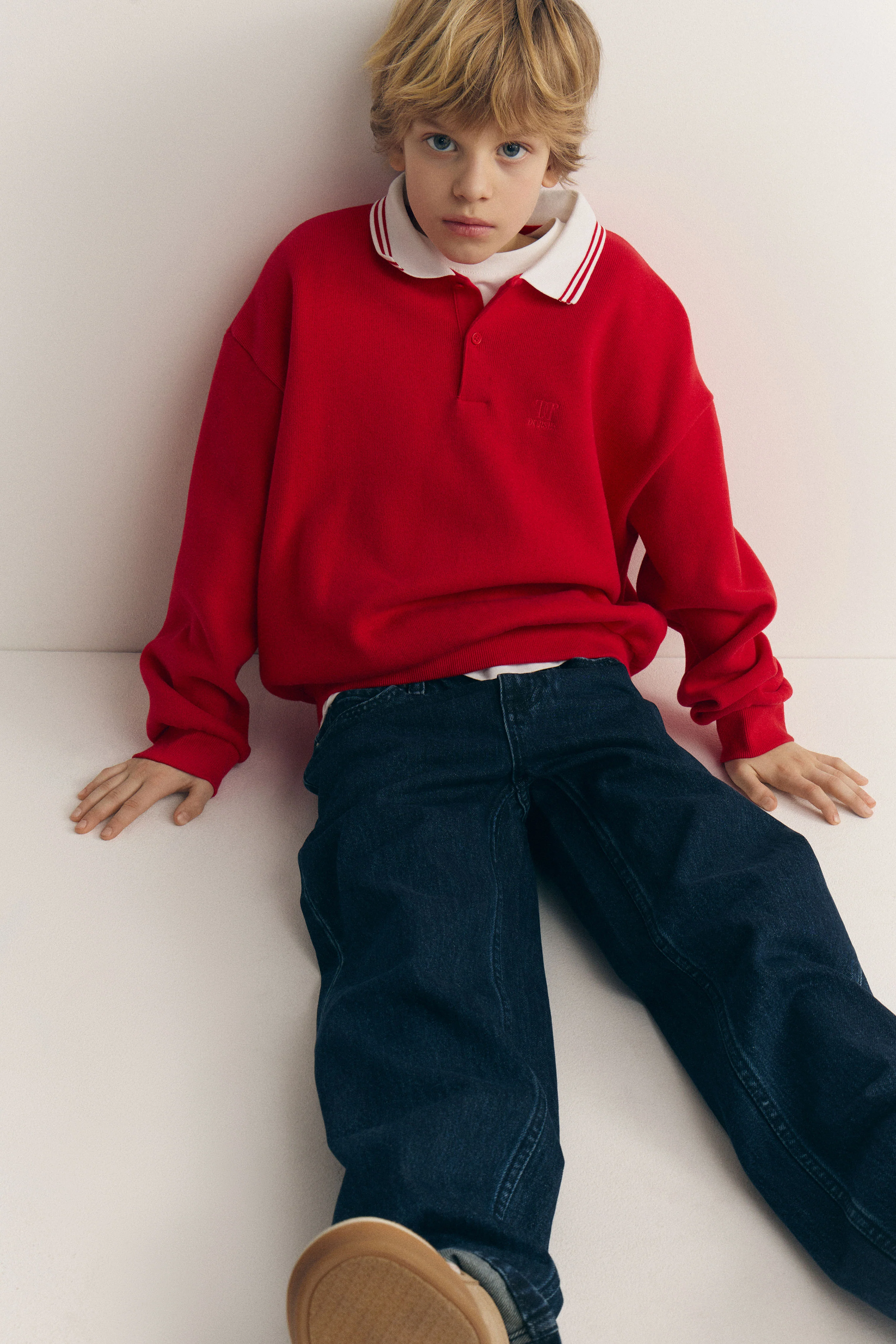 EMBROIDERED POLO SWEATSHIRT - Image 3