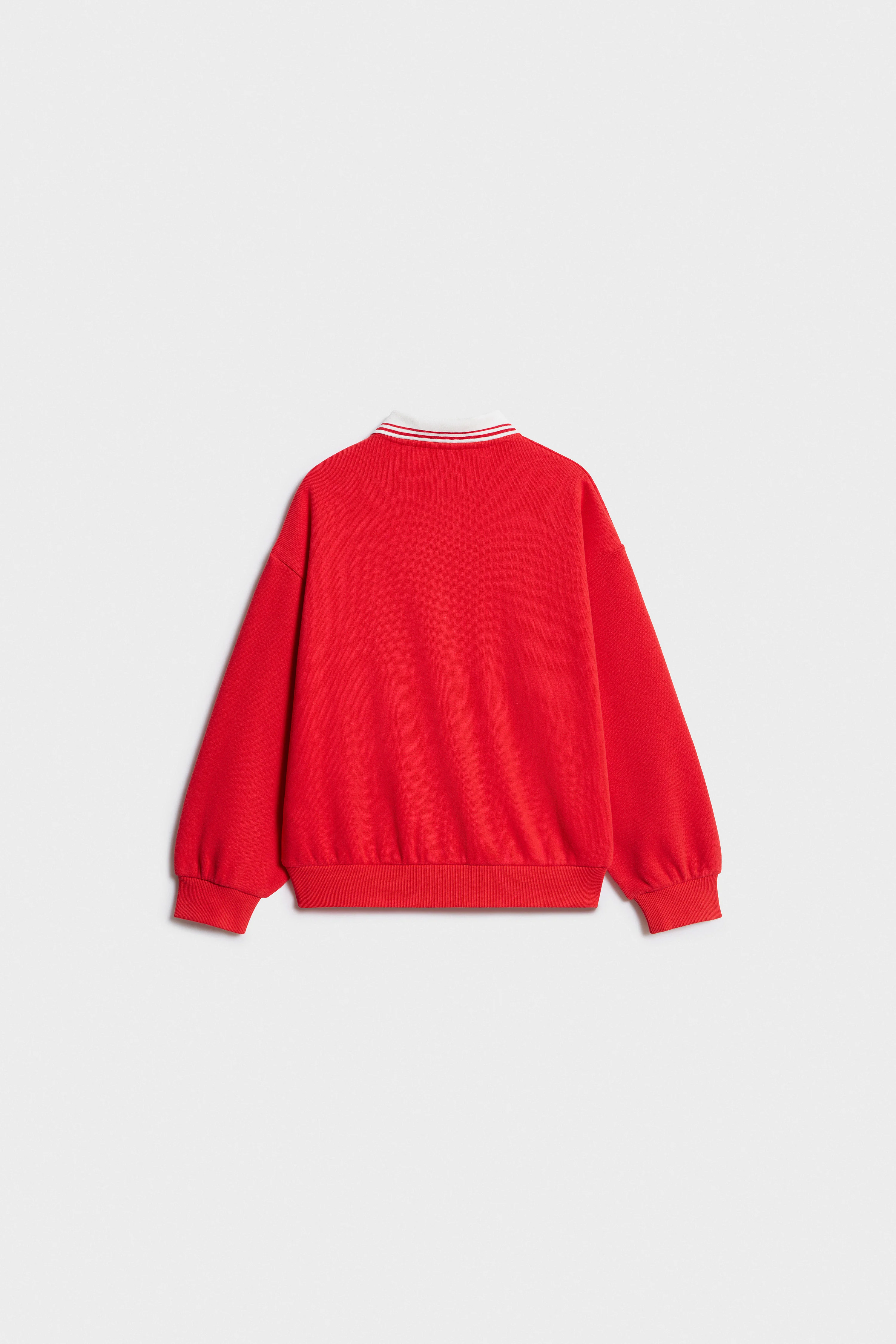 EMBROIDERED POLO SWEATSHIRT - Image 5