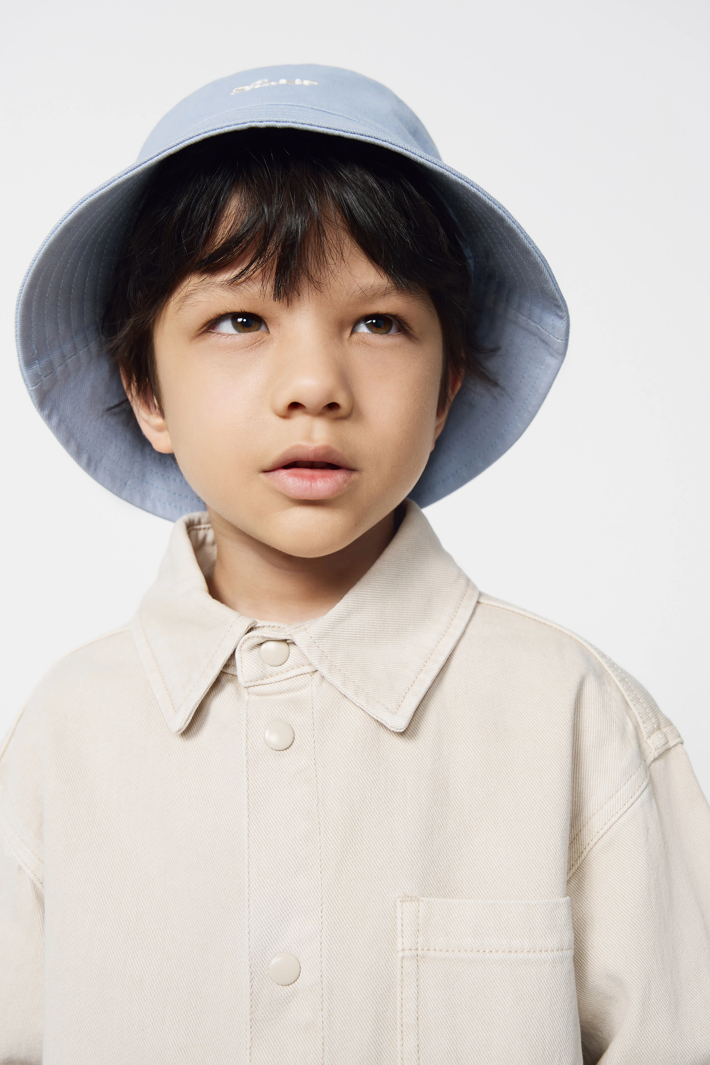 EMBROIDERY-DETAIL COTTON BUCKET HAT