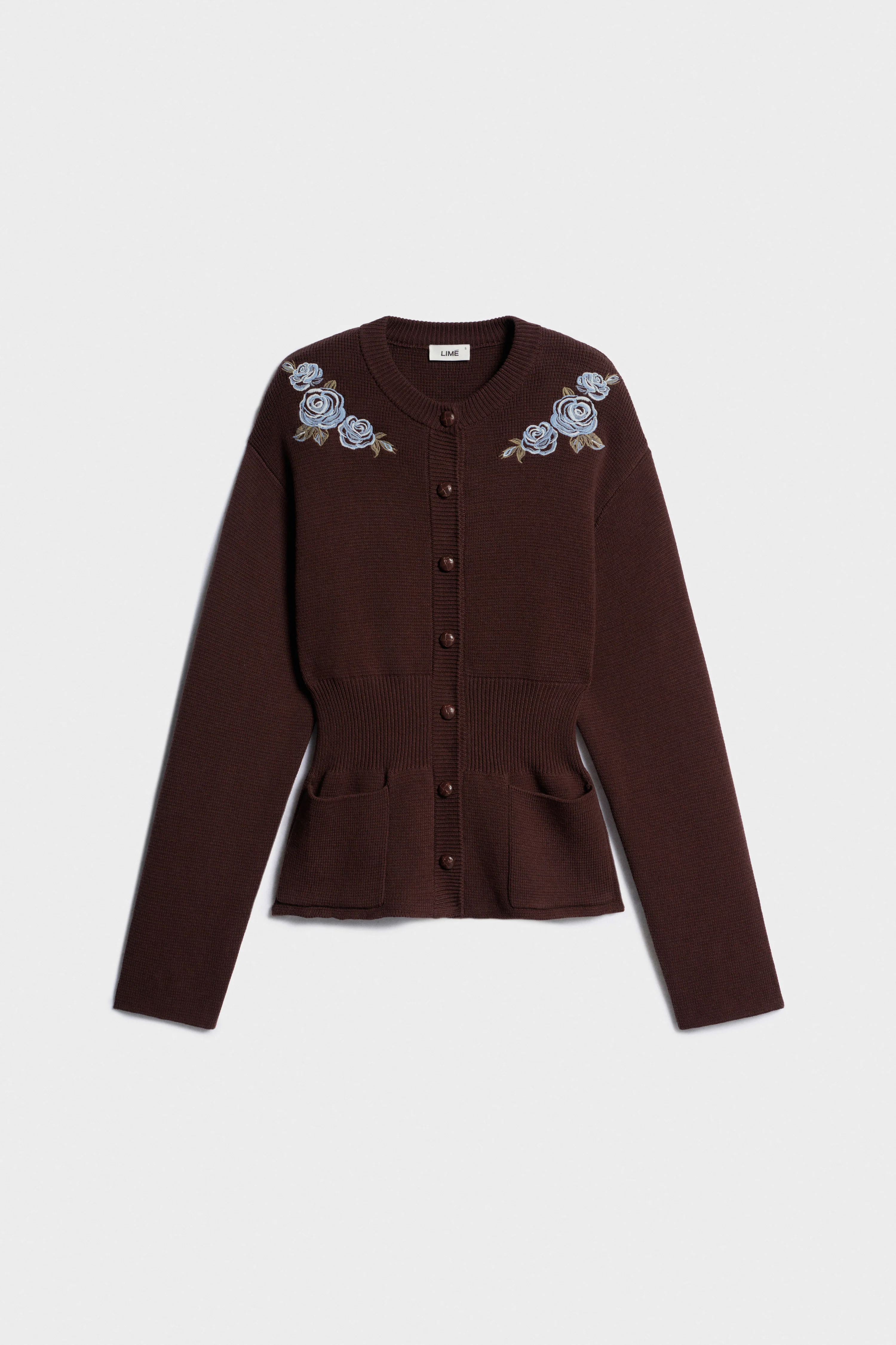 EMBROIDERY-DETAIL COTTON CARDIGAN - Image 4