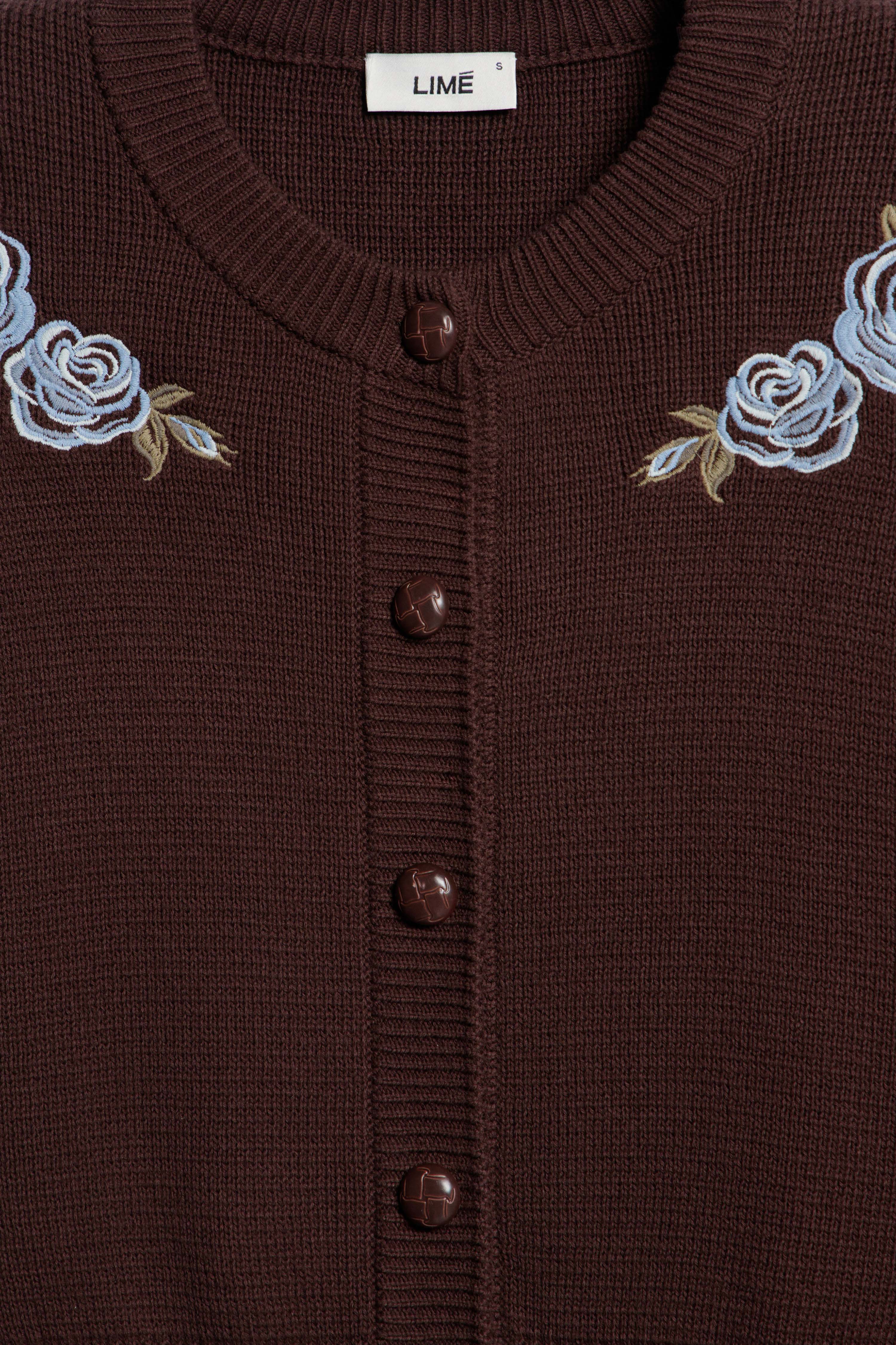EMBROIDERY-DETAIL COTTON CARDIGAN - Image 6