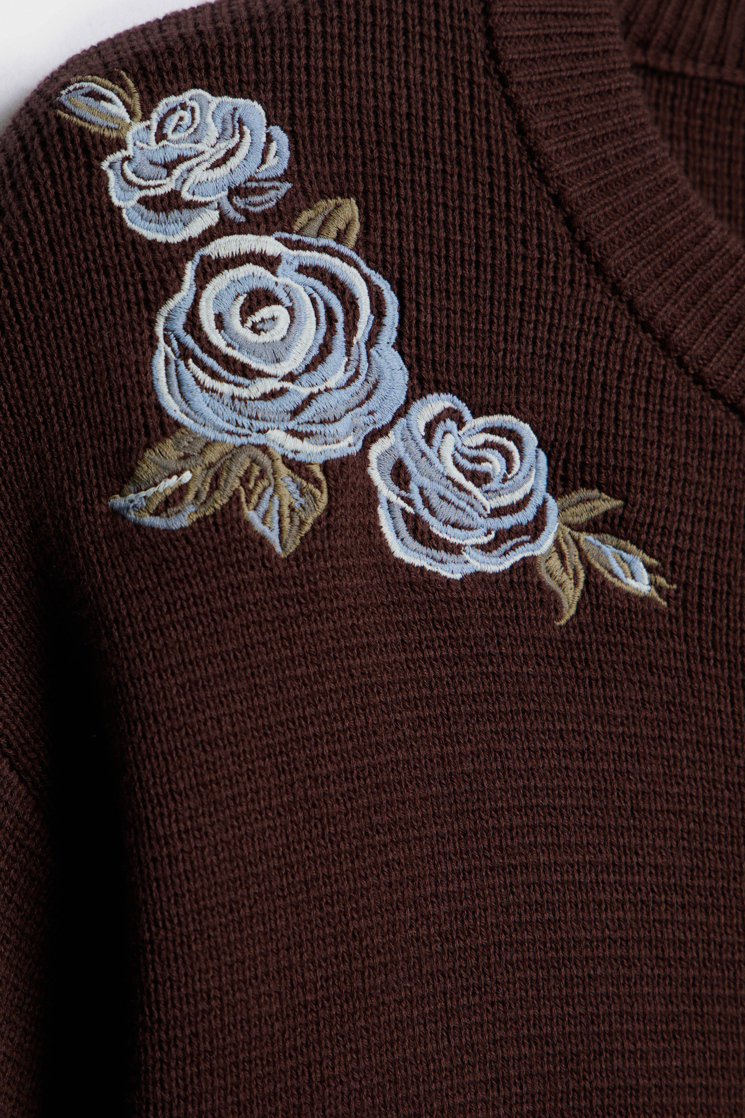 EMBROIDERY-DETAIL COTTON CARDIGAN - Image 7