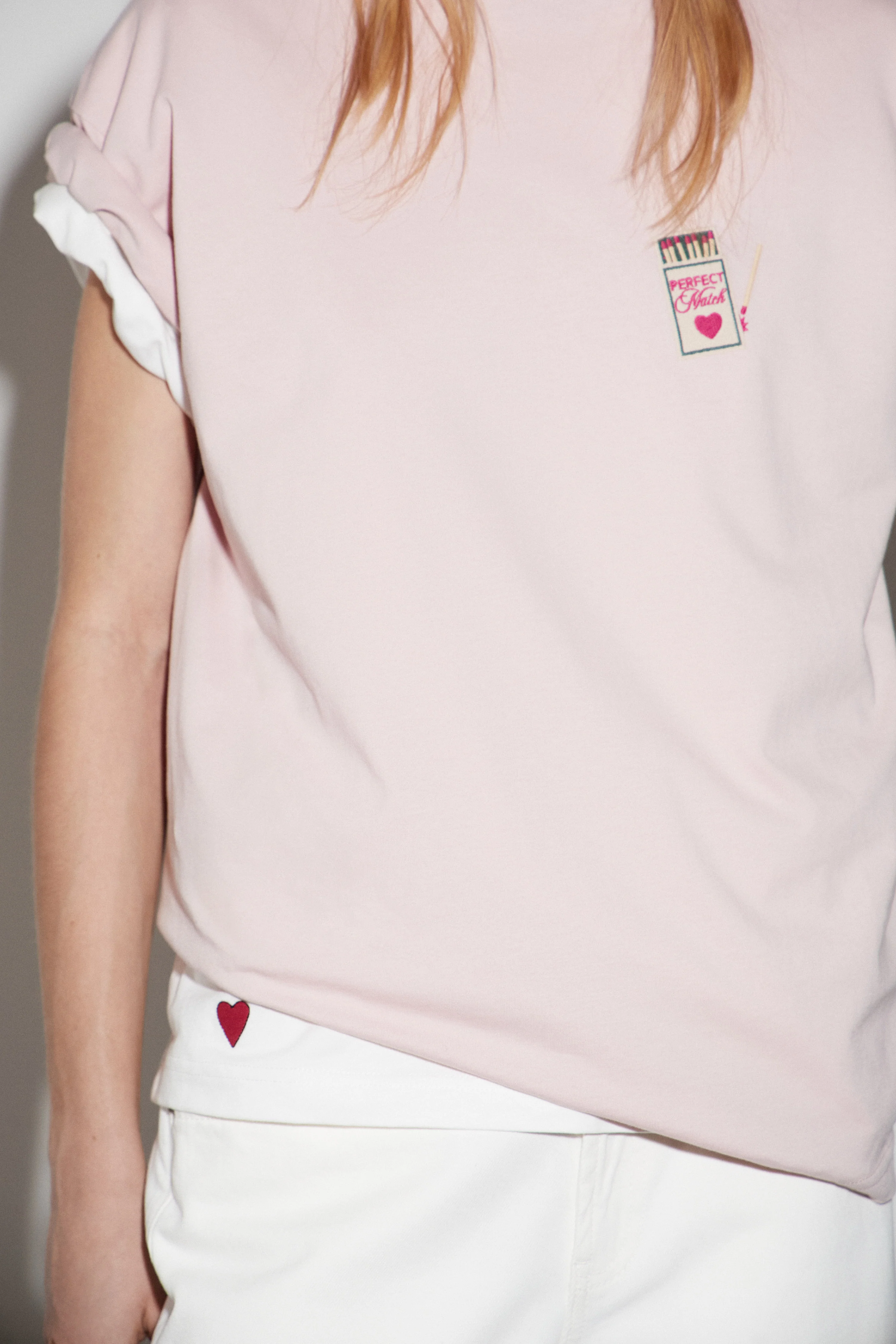 EMBROIDERY-DETAIL COTTON T-SHIRT - Image 3