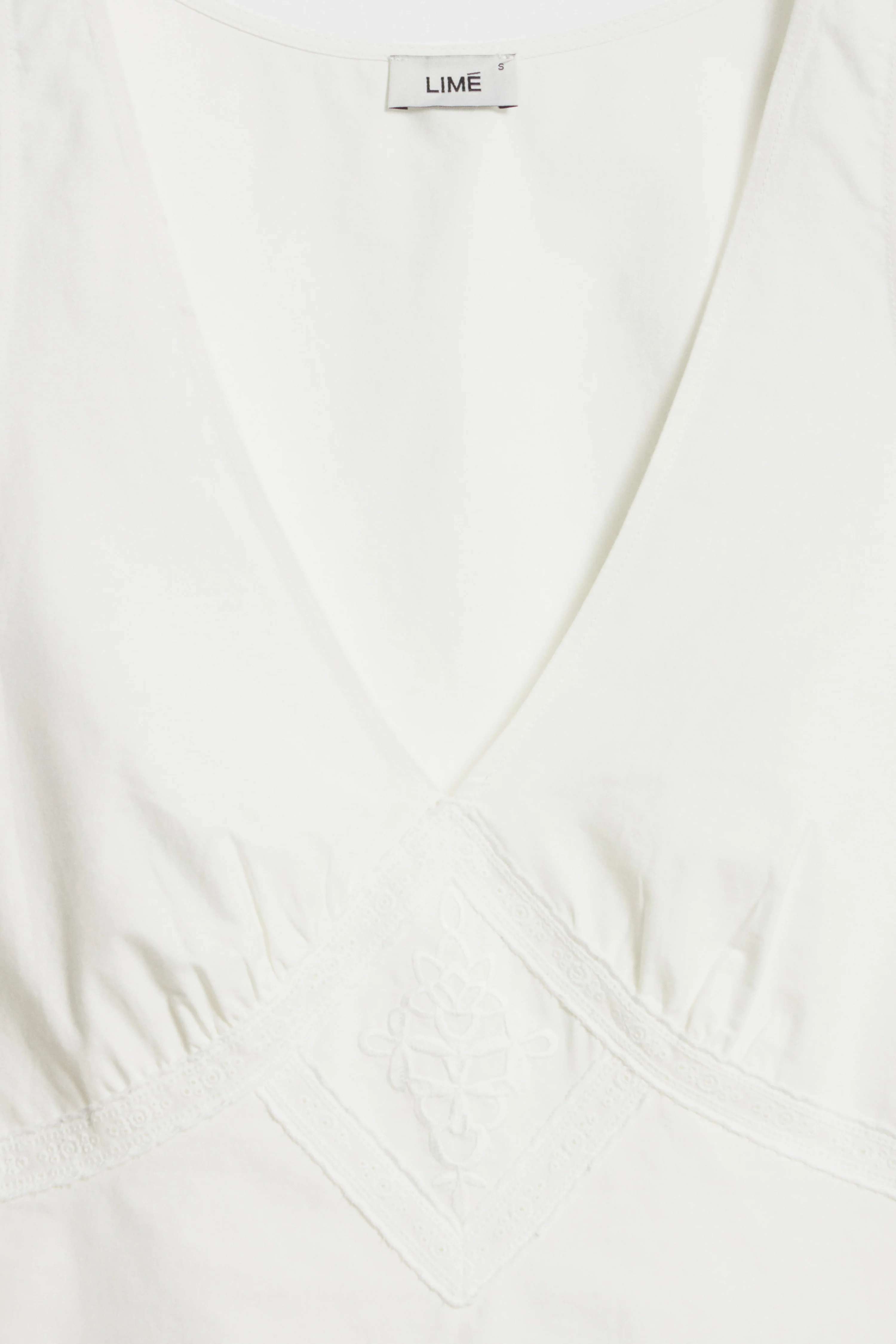 EMBROIDERY-DETAIL COTTON TOP - Image 6