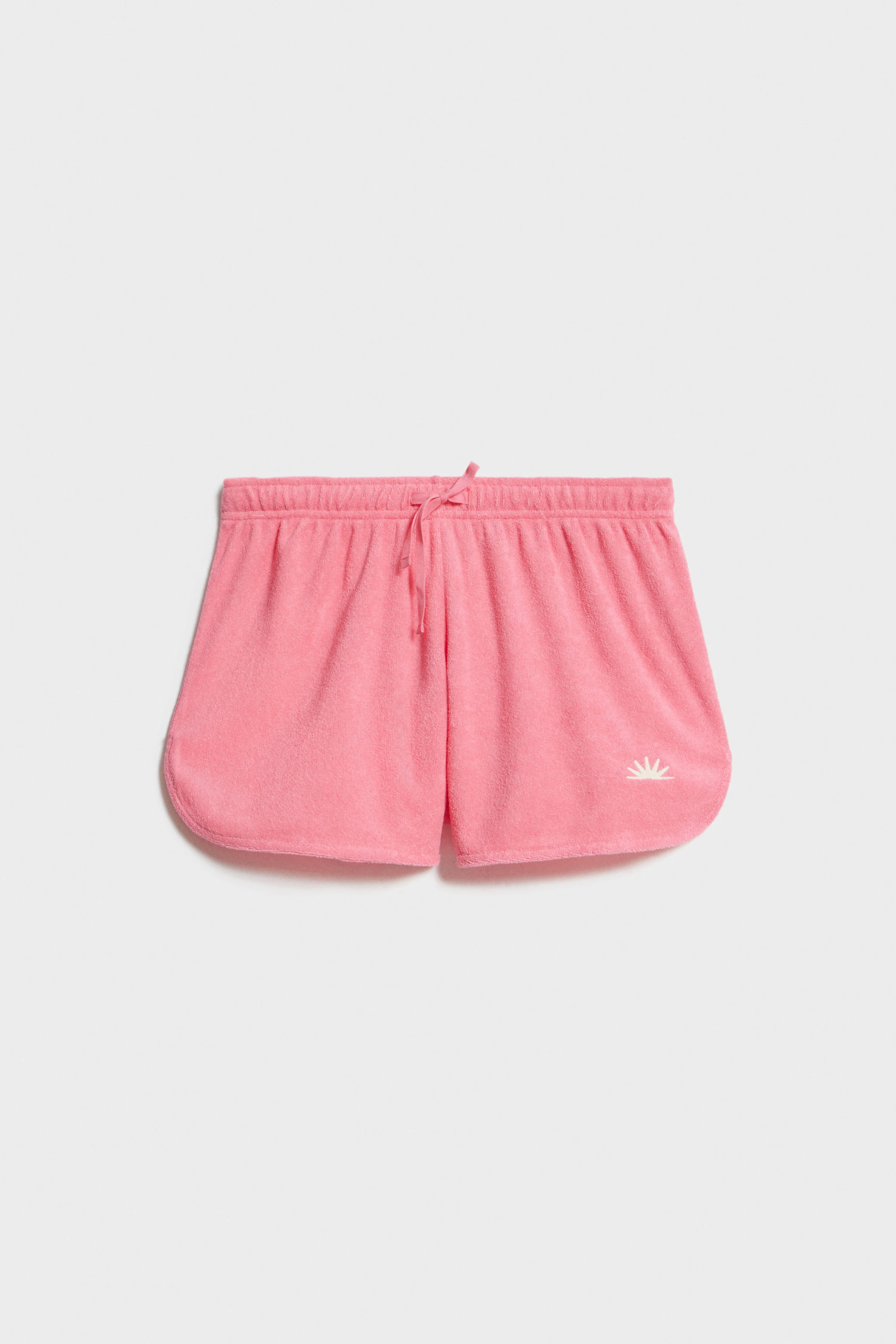 EMBROIDERY-DETAIL TERRY SHORTS - Image 6